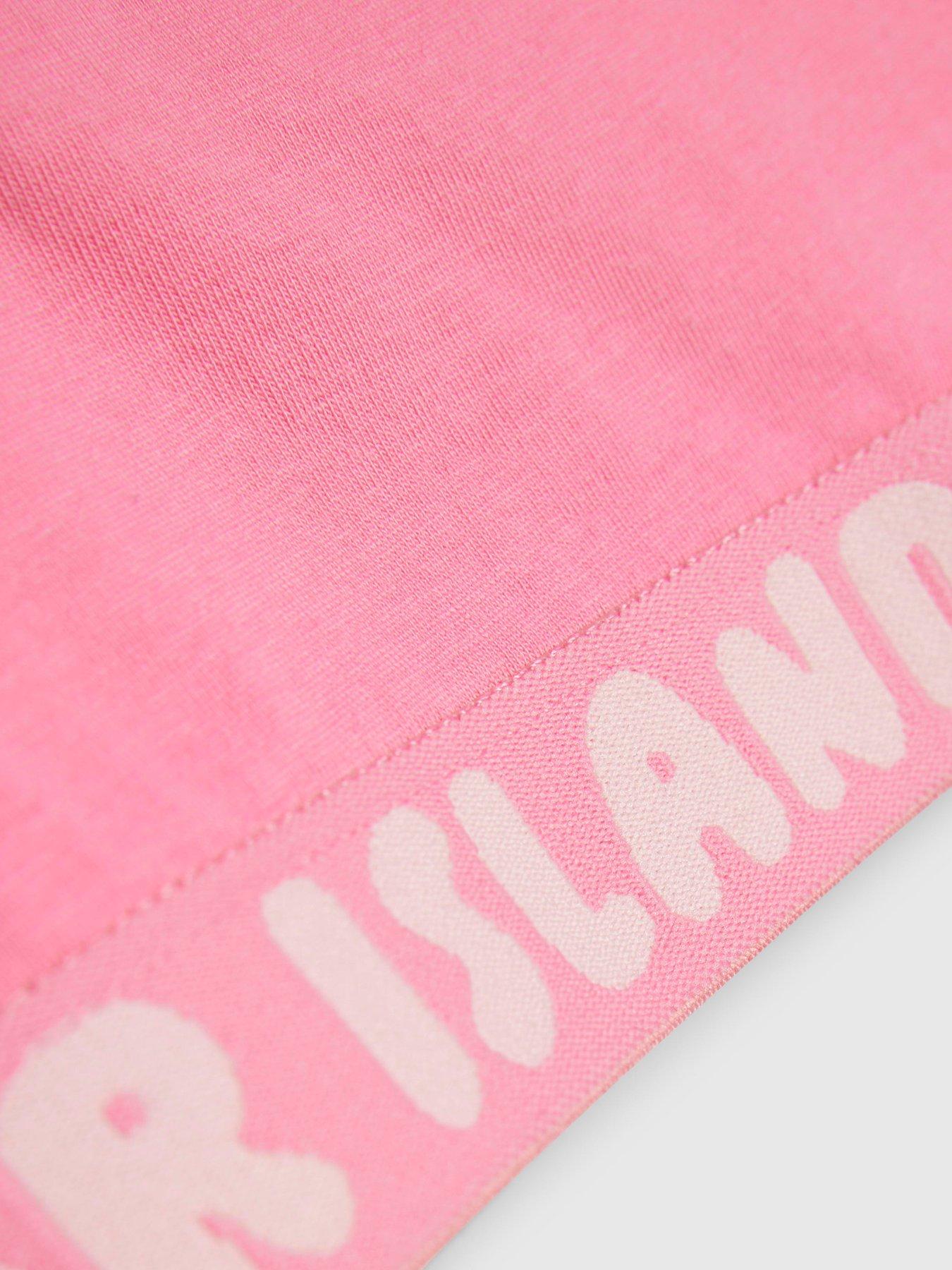 Image 2 of 3 of River Island Older Girls Strappy 3 Pack Crop Tops - Pink