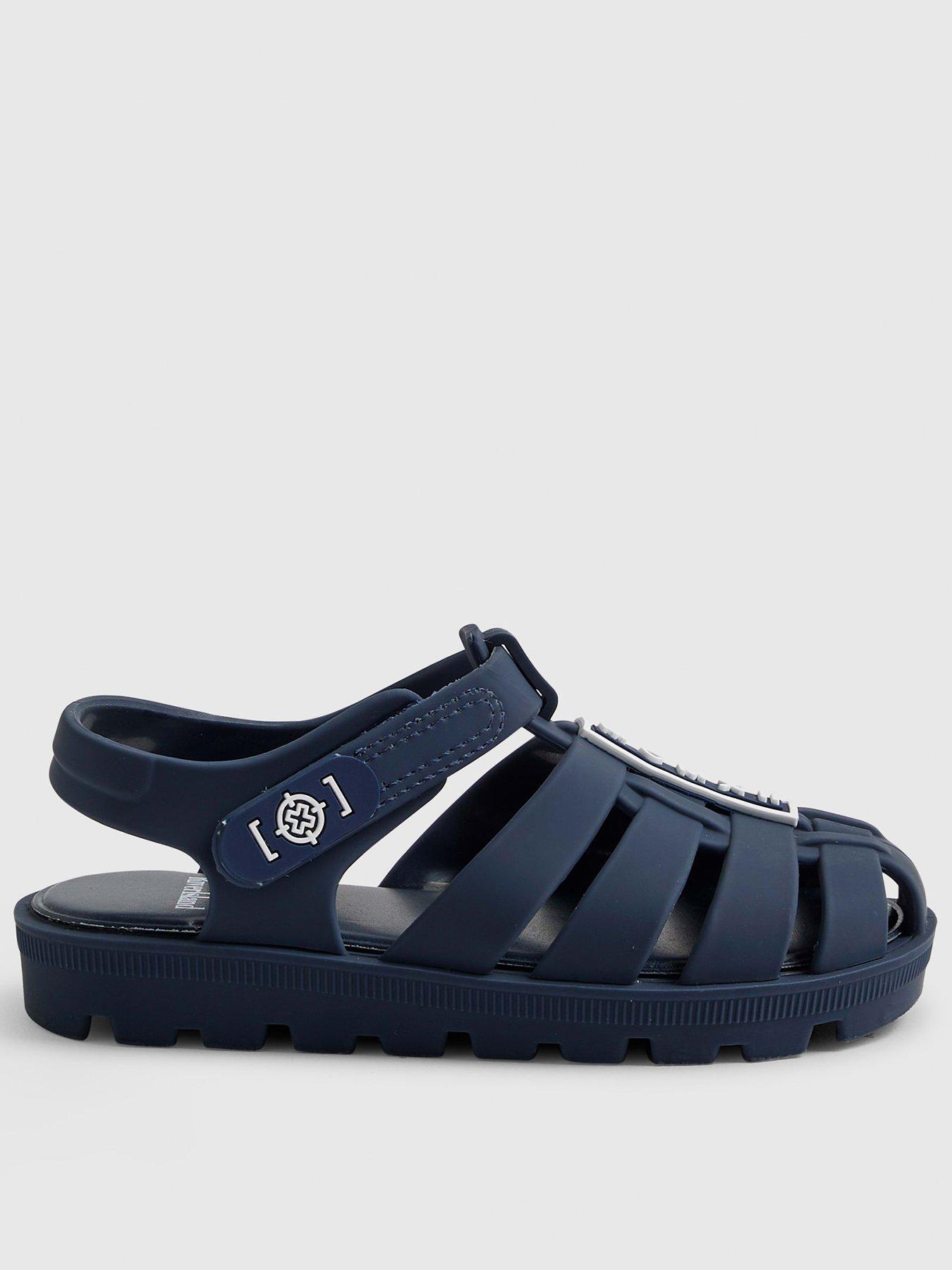 River Island Mini Boys Caged Jelly Sandals - Navy