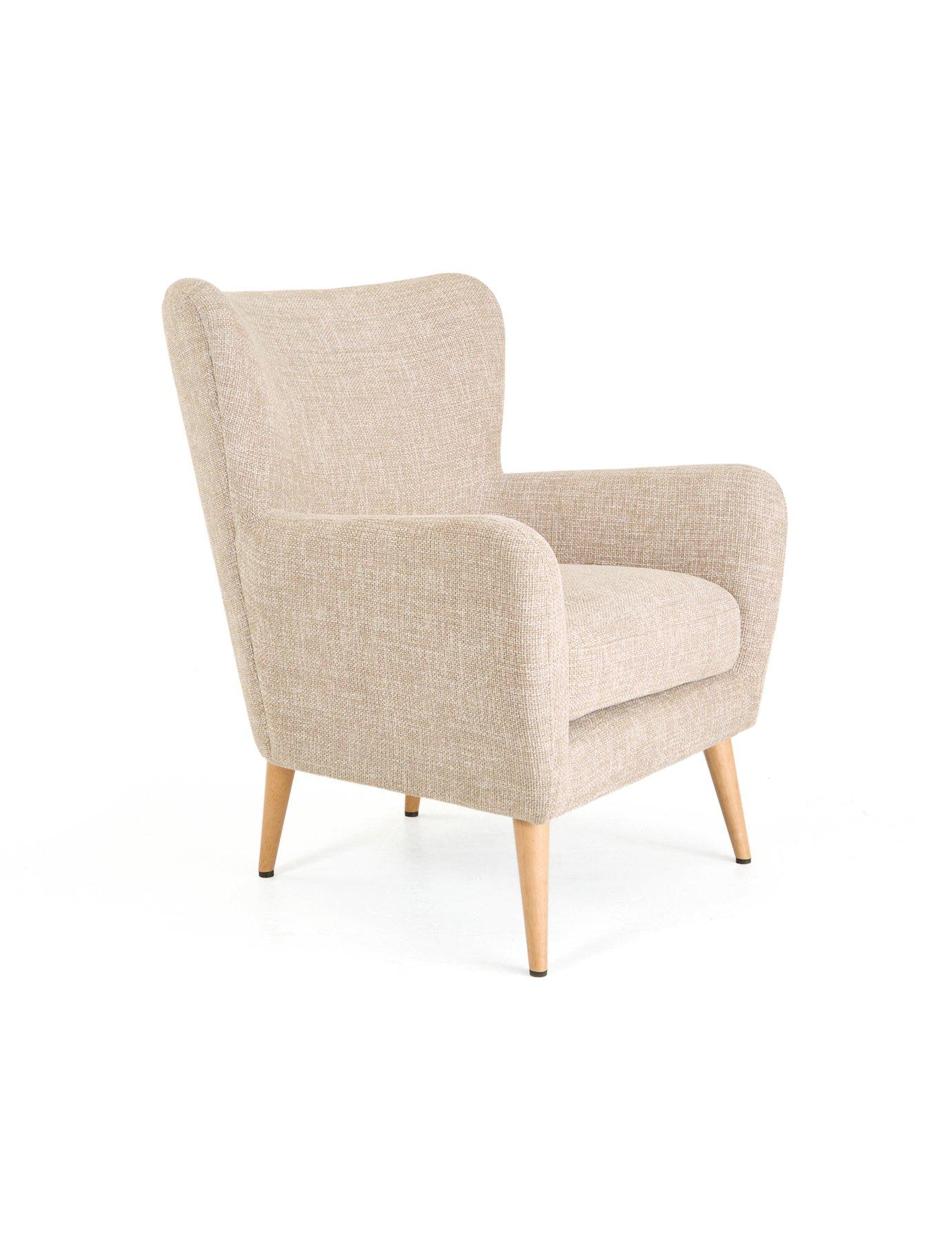 Image 3 of 7 of The Very Collection Dove Chunky Weave Wing Chair - FSC&reg; Certified