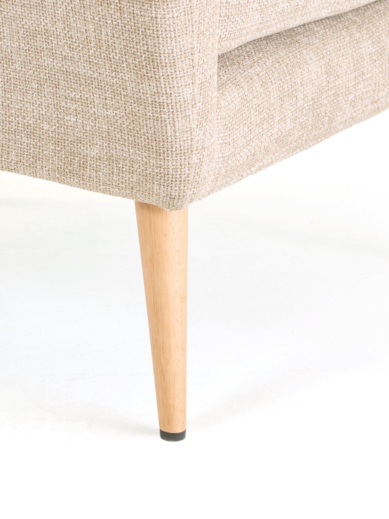 Image 6 of 7 of The Very Collection Dove Chunky Weave Wing Chair - FSC&reg; Certified