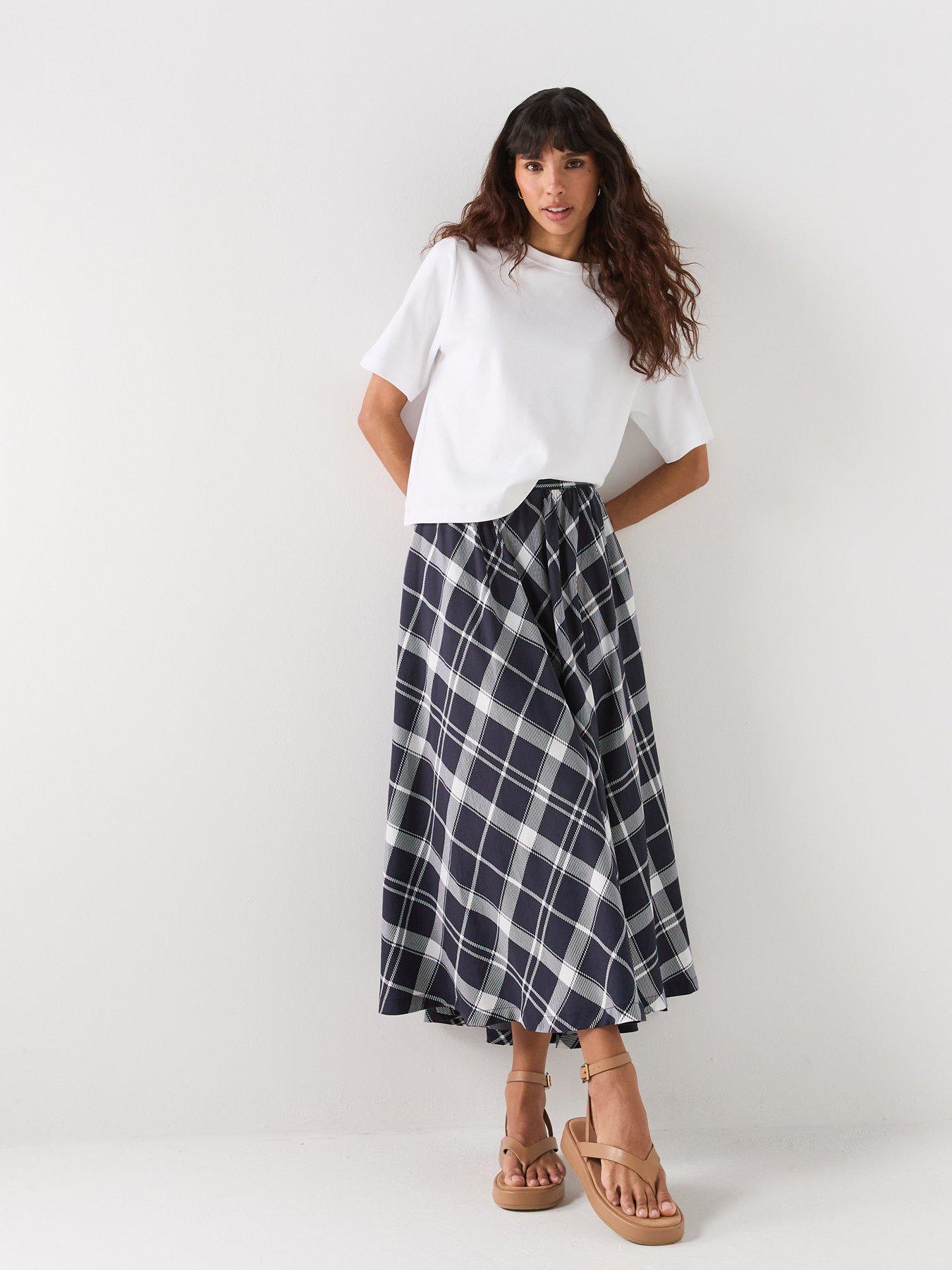Barbour Baiton Midi Skirt - Navy