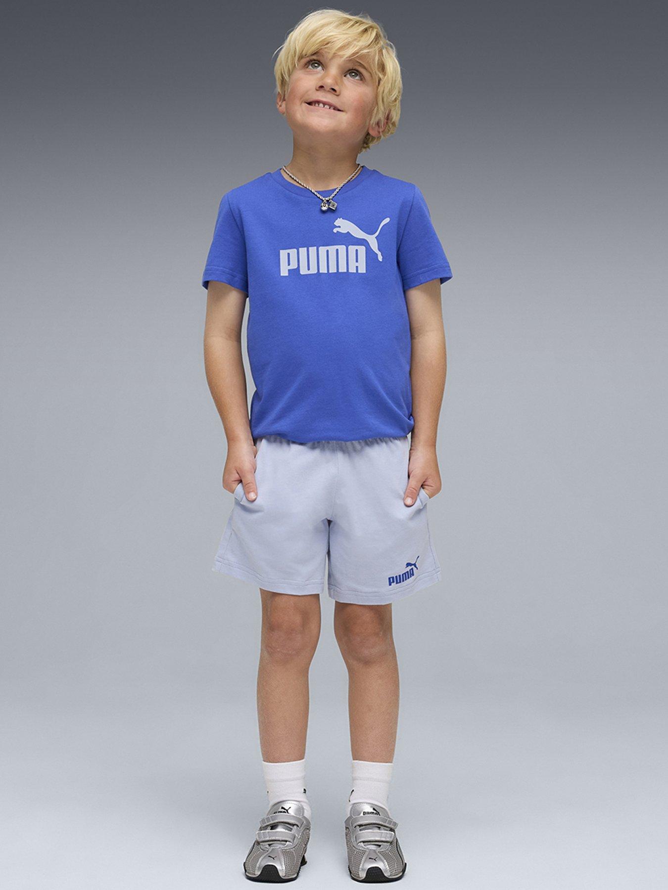 Puma Boys Logo T-Shirt And Shorts Set - Royal Sapphire