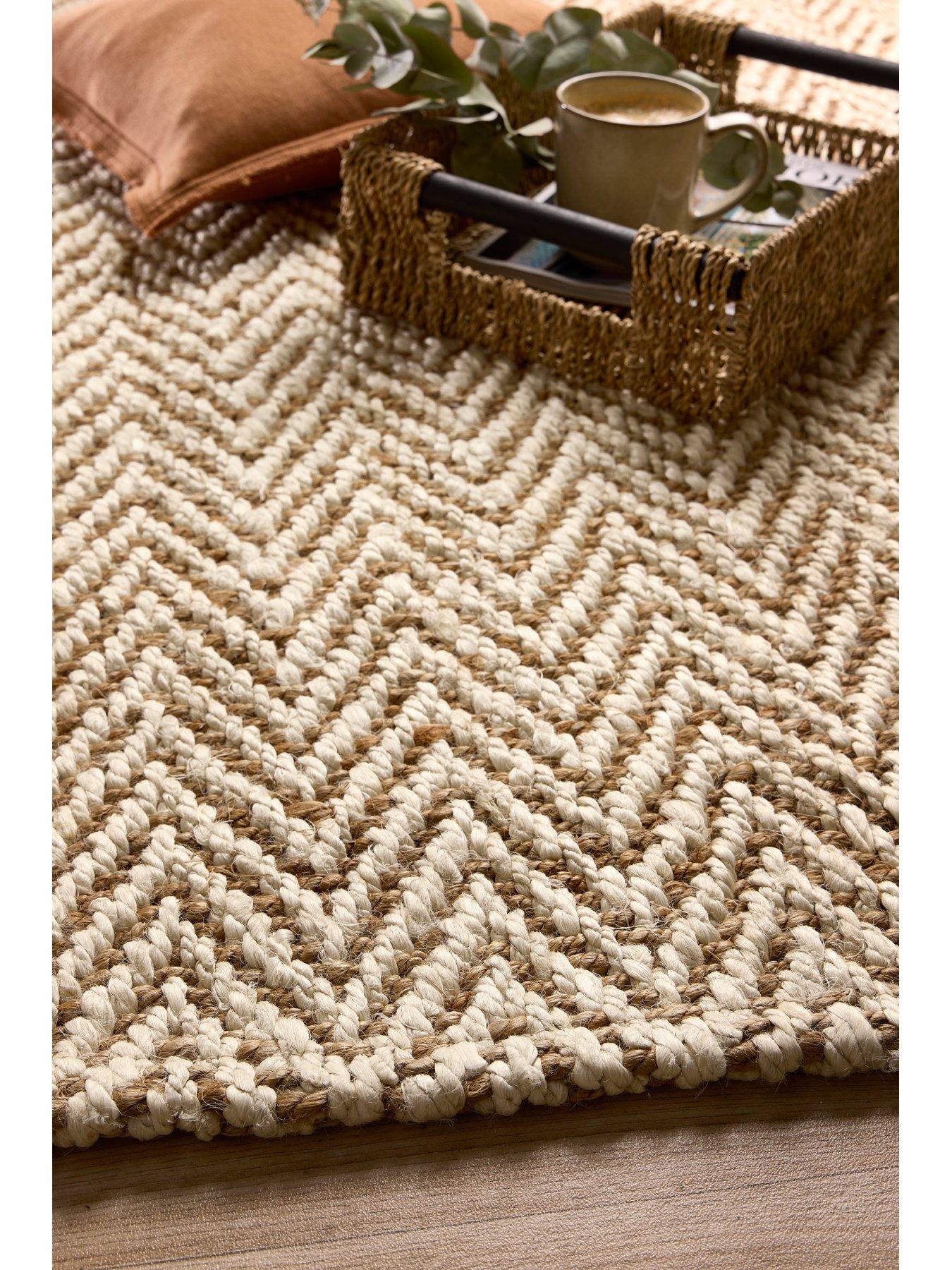 Image 4 of 4 of The Very Collection Jute Herringbone Rug