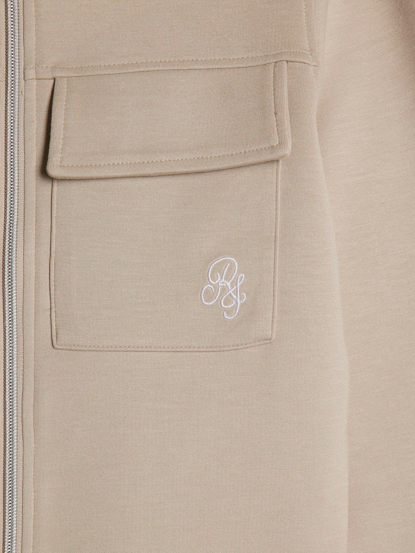  image of river-island-older-boys-3-piece-jacket-set-beige