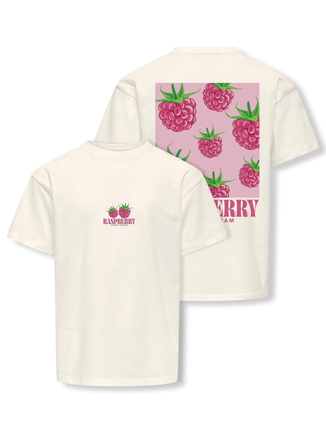 only-kids-girls-raspberry-back-print-short-sleeve-t-shirt-white