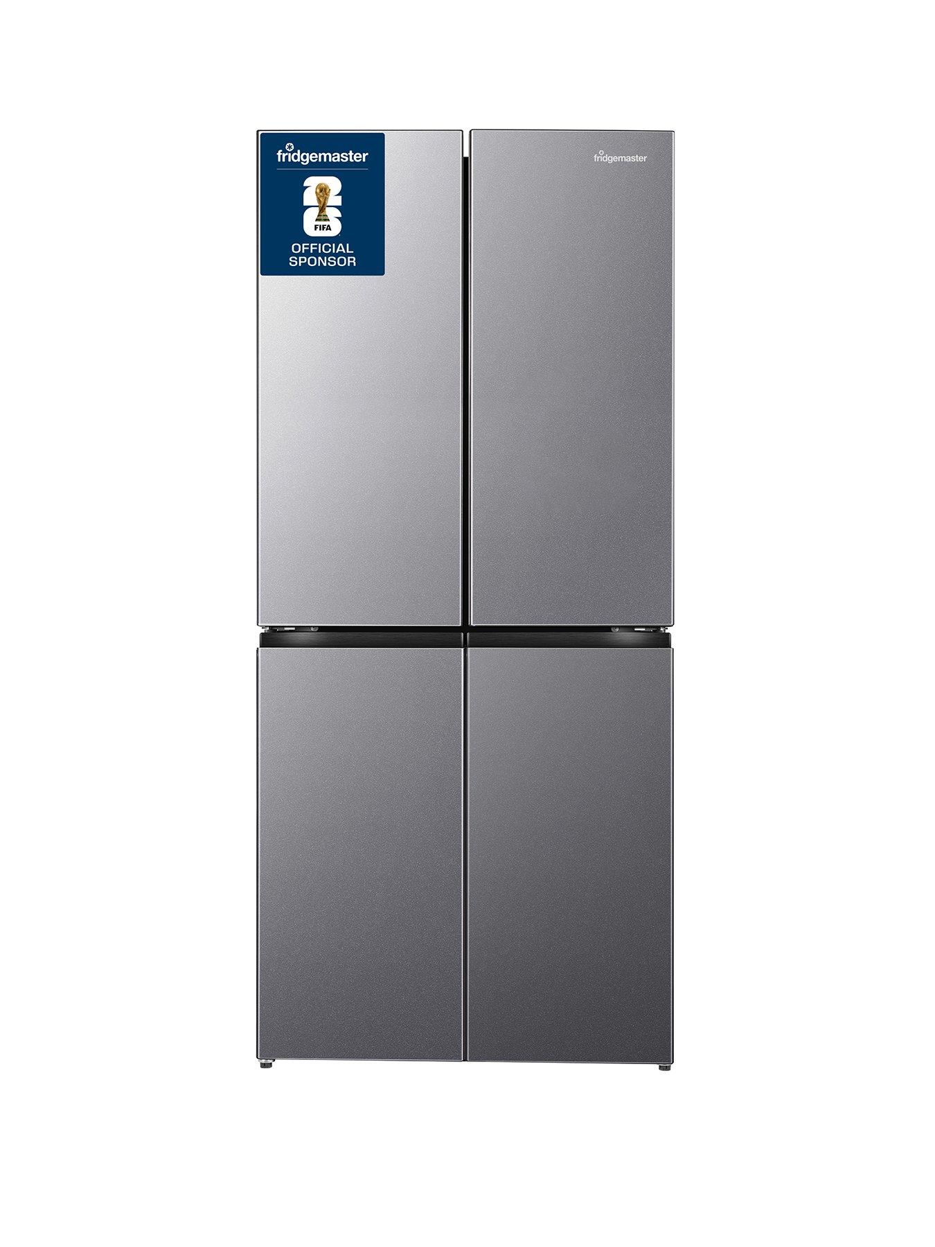 Fridgemaster MQ79395ES 181cm High Total No Frost Freestanding American Cross Door Fridge Freezer - Silver