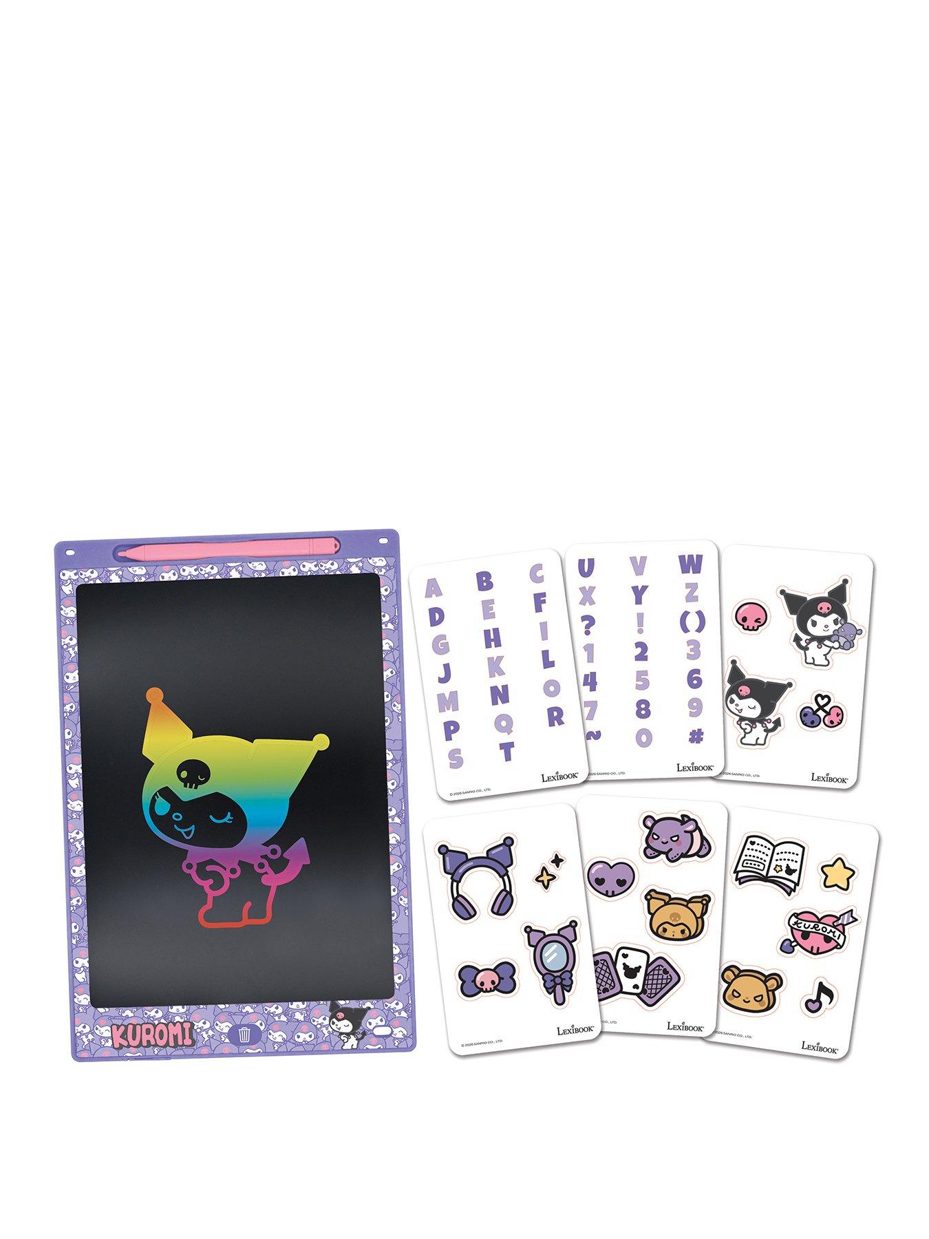 Hello Kitty Kuromi 11'' multicolor learning drawing E-ink tablet with stencils