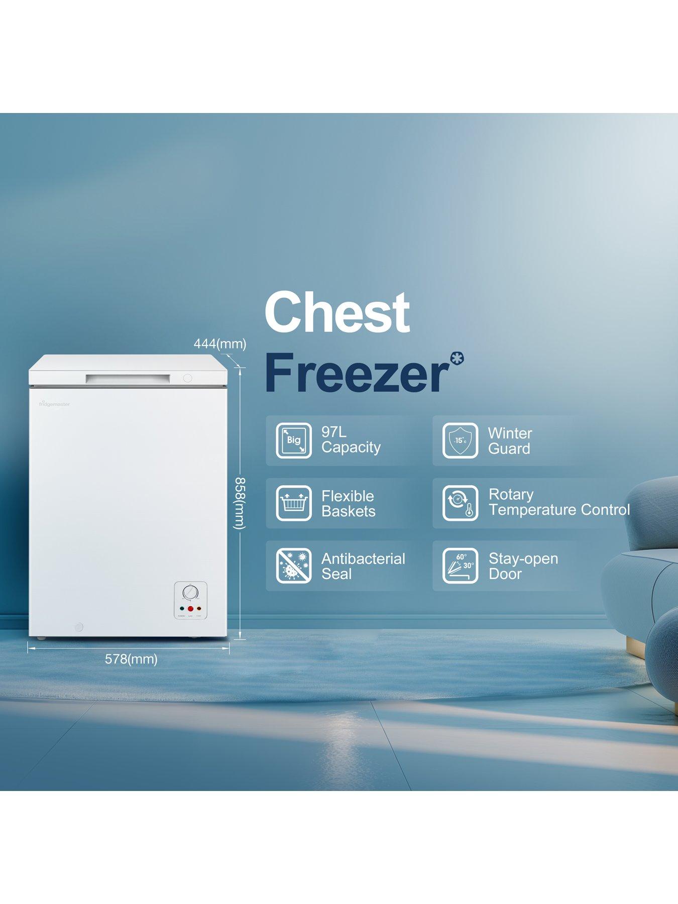 Image 2 of 7 of Fridgemaster MCF100E 97L Freestanding Chest Freezer - White