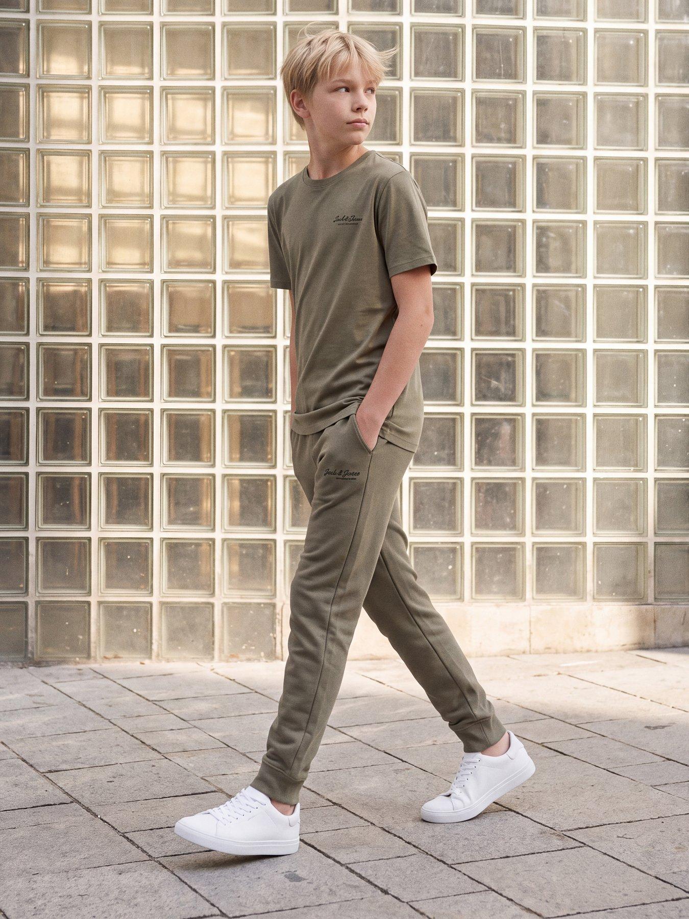 Jack & Jones Junior Boys Archive Graphic Short Sleeve Tshirt - Green