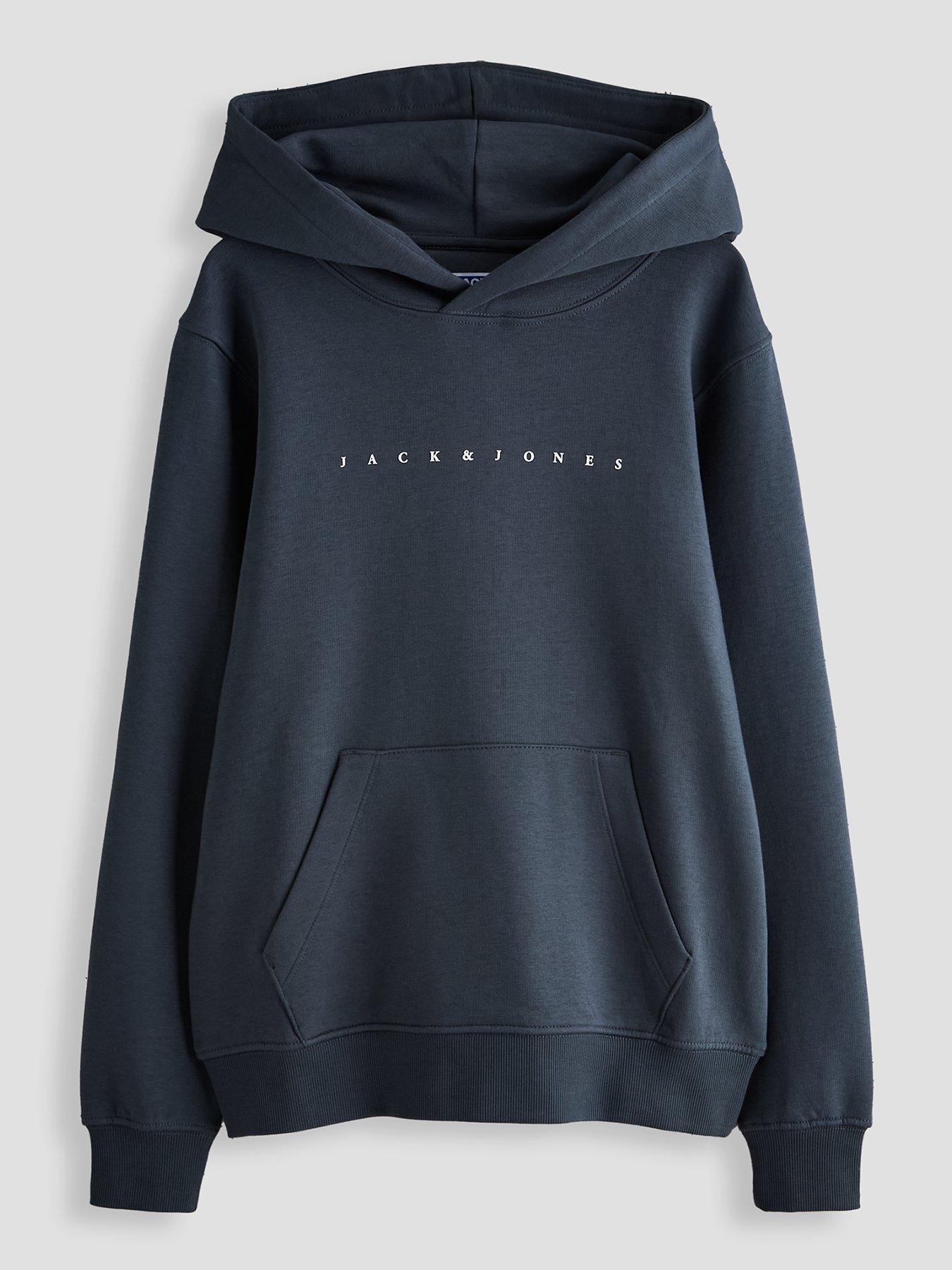 Jack & Jones Junior Boys Star Hoody - Grey