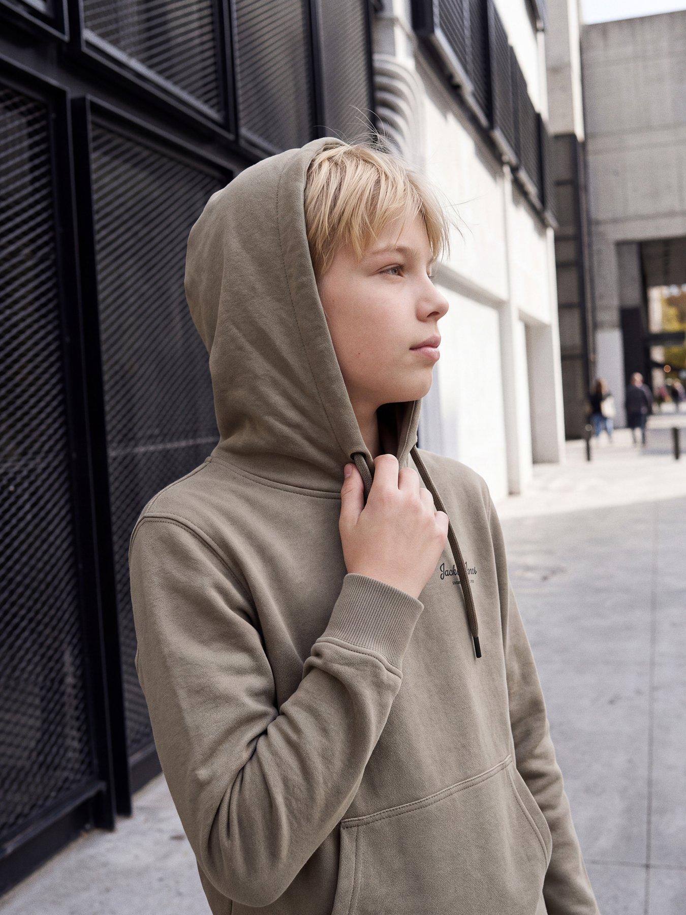 Jack & Jones Junior Boys Archive Graphic Hoodie - Vetiver