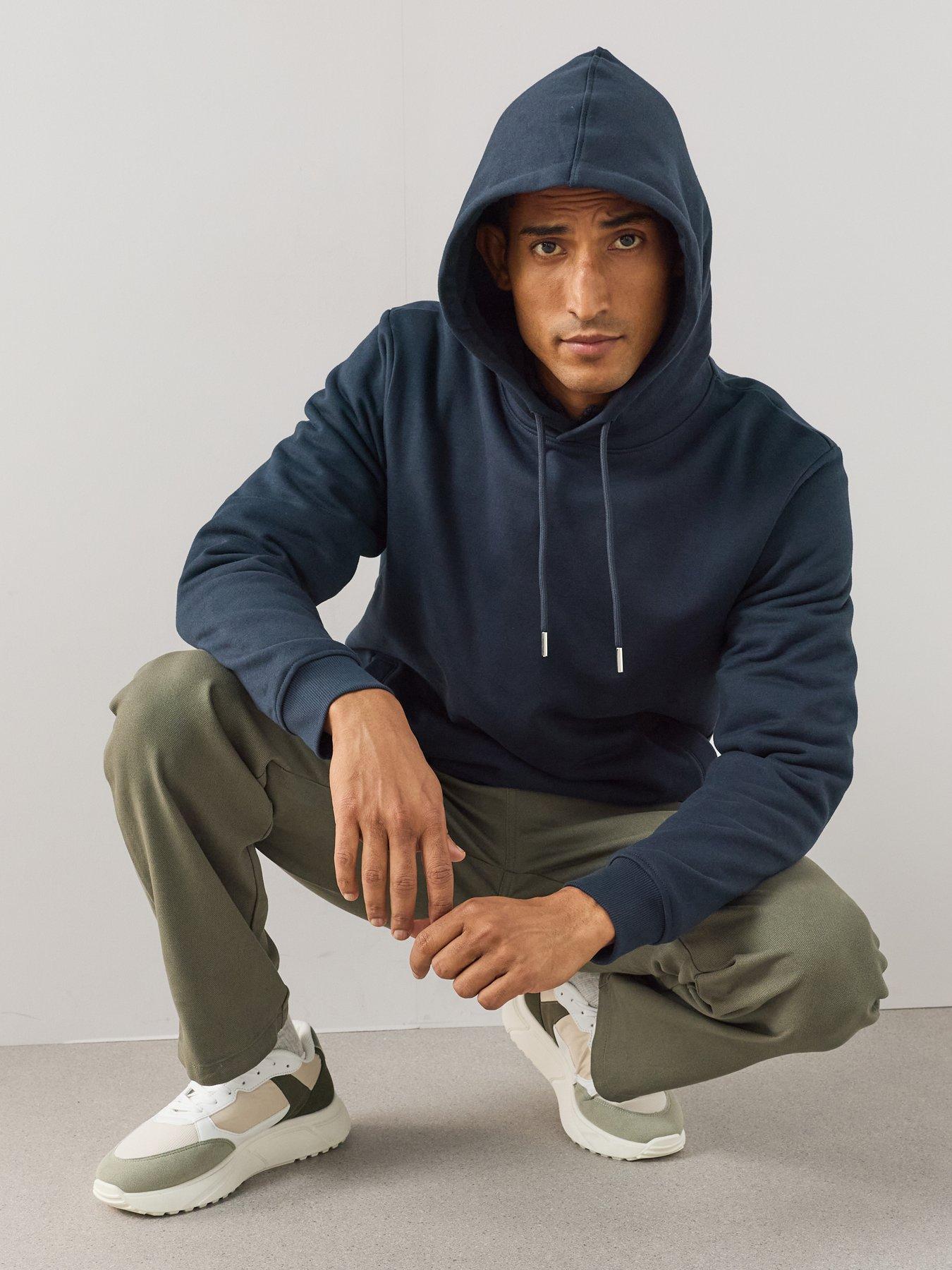 Image 4 of 7 of The Very Collection Essential Overhead Hoodie - Navy