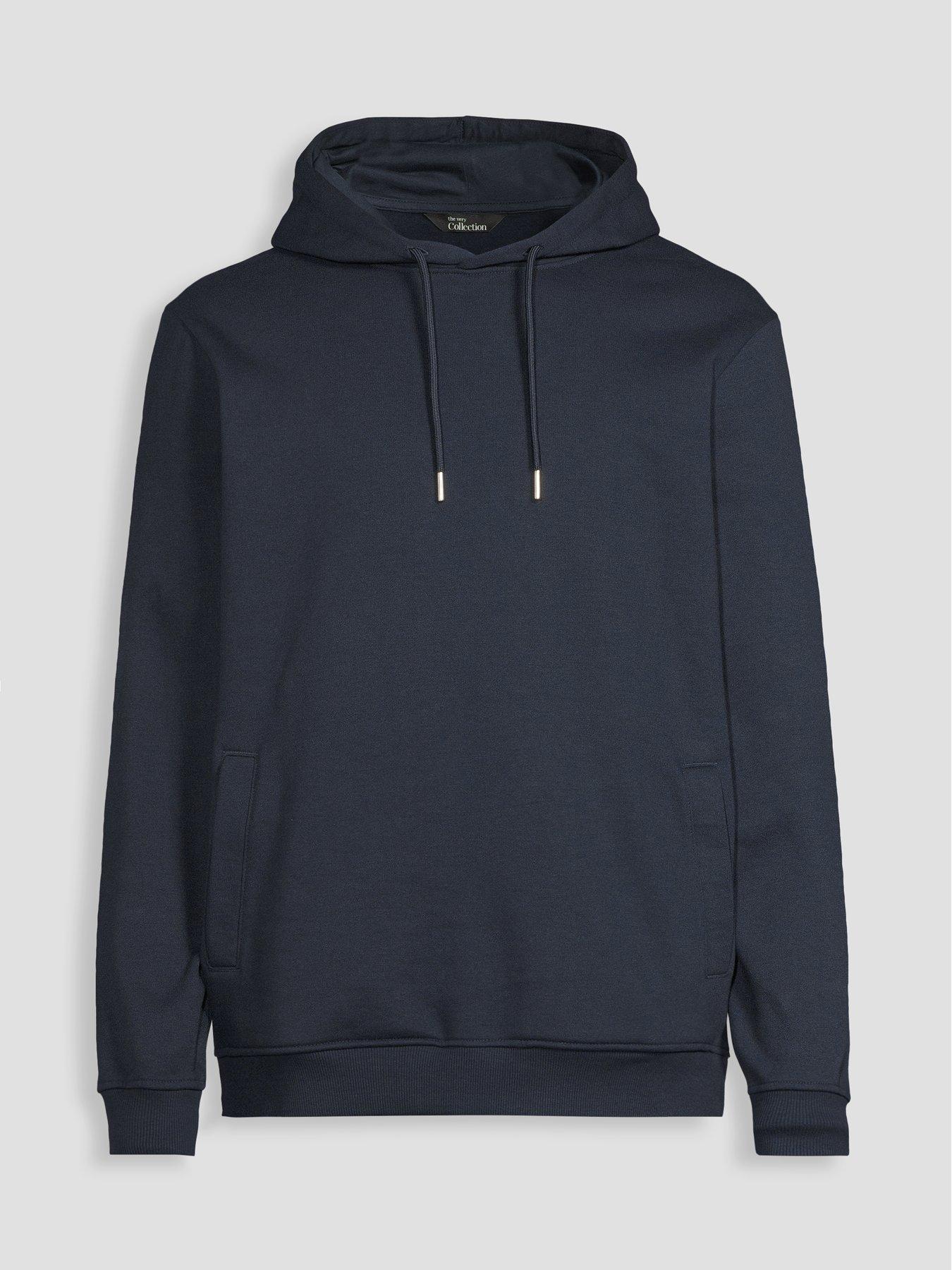 Image 7 of 7 of The Very Collection Essential Overhead Hoodie - Navy