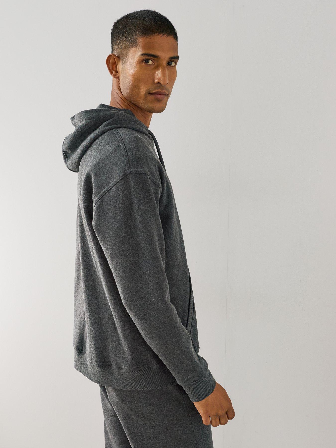 Image 2 of 7 of The Very Collection Essential Oversized Hoodie - Charcoal
