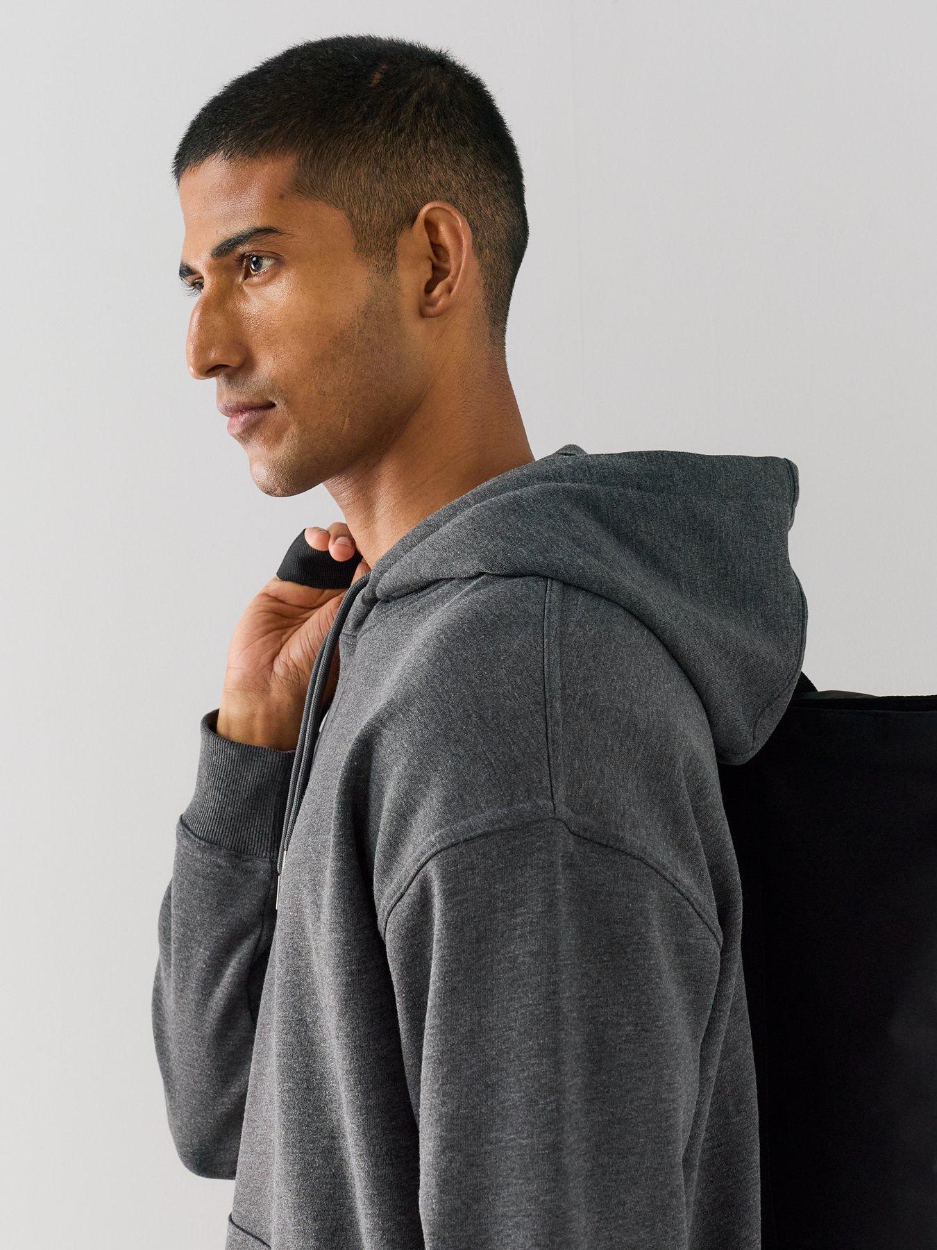 Image 4 of 7 of The Very Collection Essential Oversized Hoodie - Charcoal