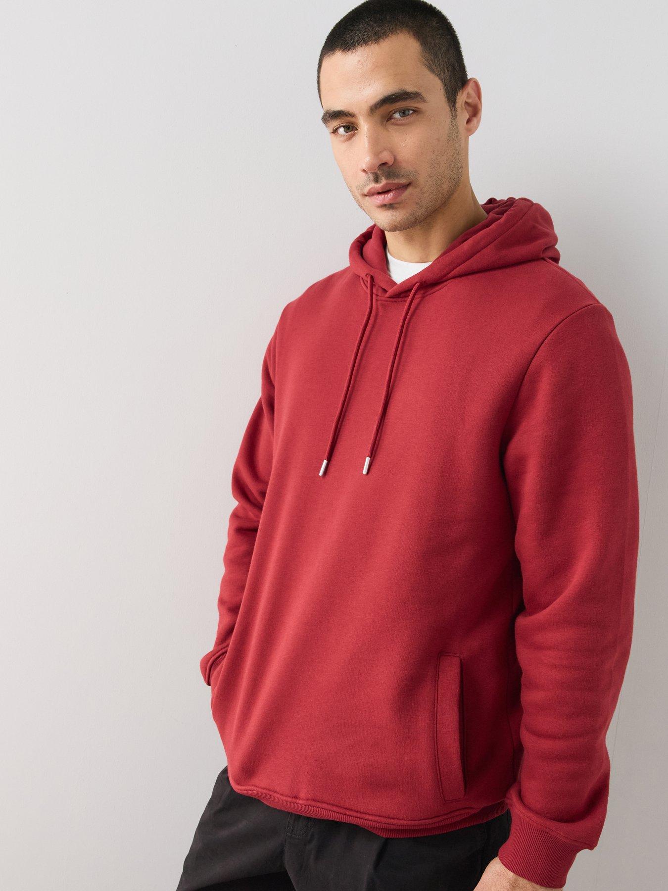 The Very Collection Essential Overhead Hoodie - Rich Red