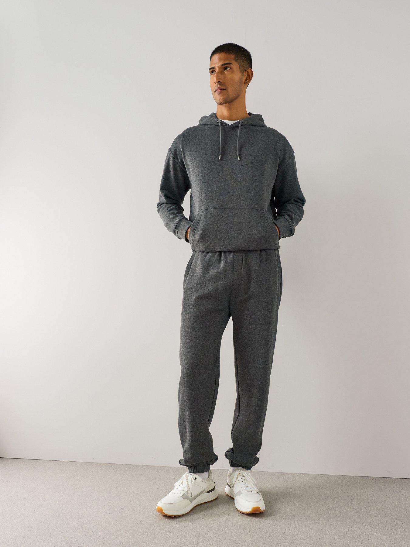 The Very Collection Essential Cuffed Joggers - Charcoal