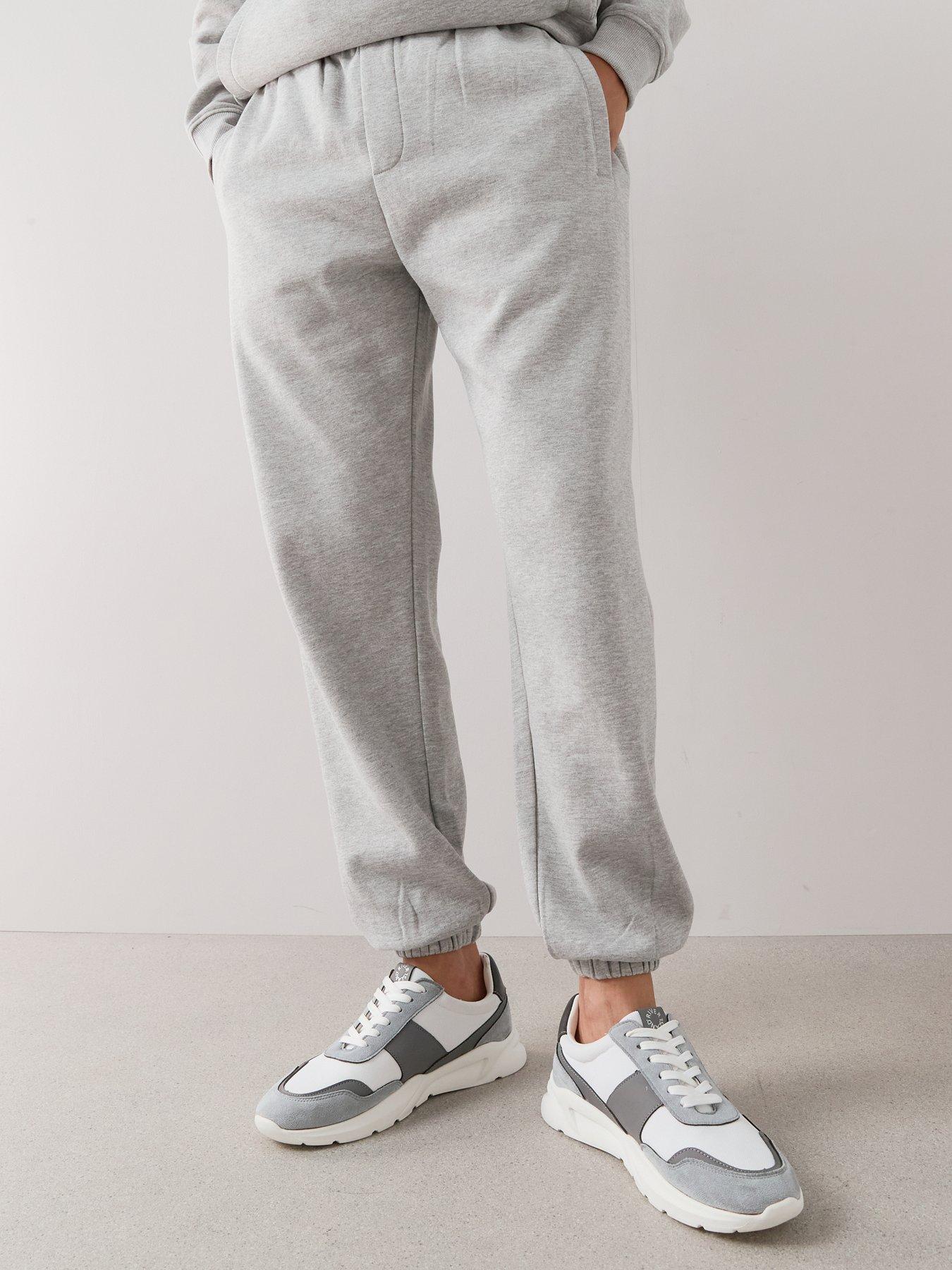 Image 4 of 7 of The Very Collection Essential Cuffed Joggers - Grey