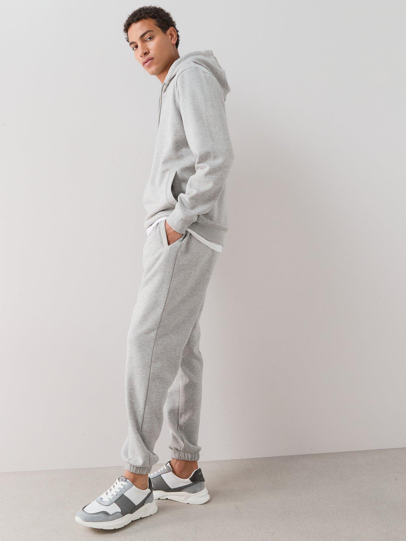 Image 6 of 7 of The Very Collection Essential Cuffed Joggers - Grey