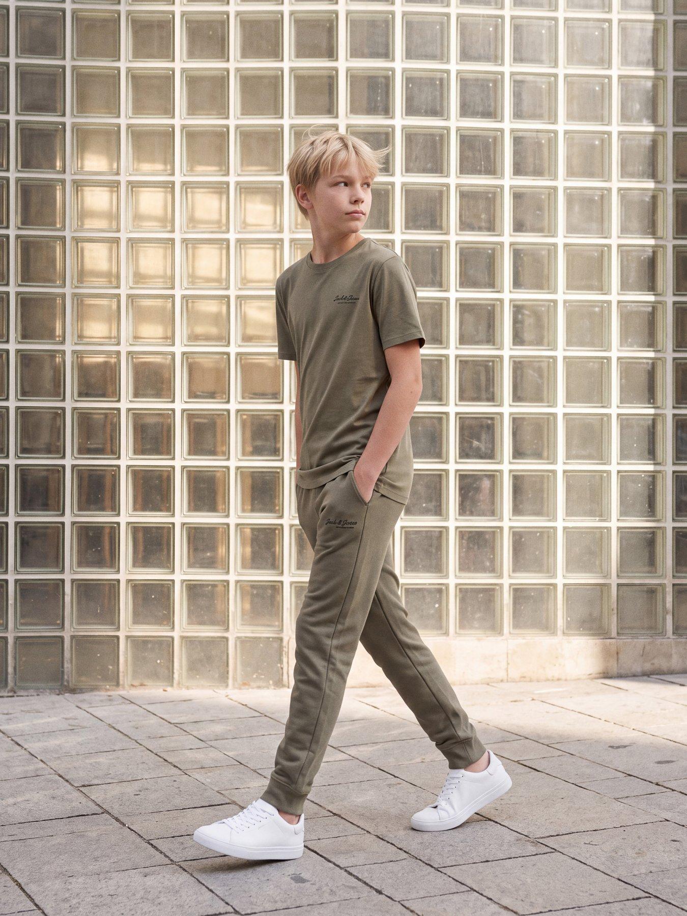 Jack & Jones Junior Boys Gordon Archive Sweat Pants - Green
