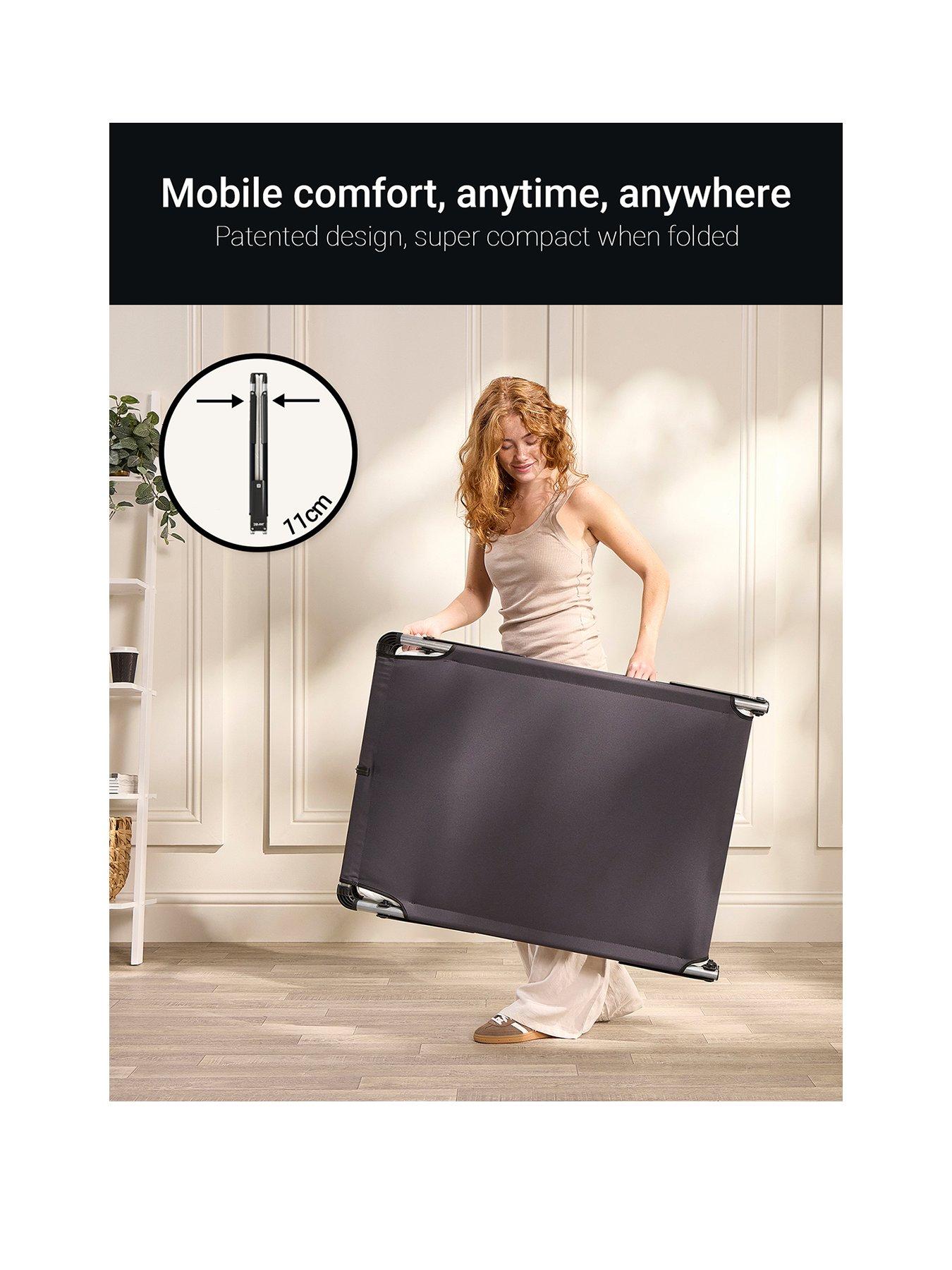  image of jaybe-me70-mobile-folding-bed-with-comfort-mattress-single