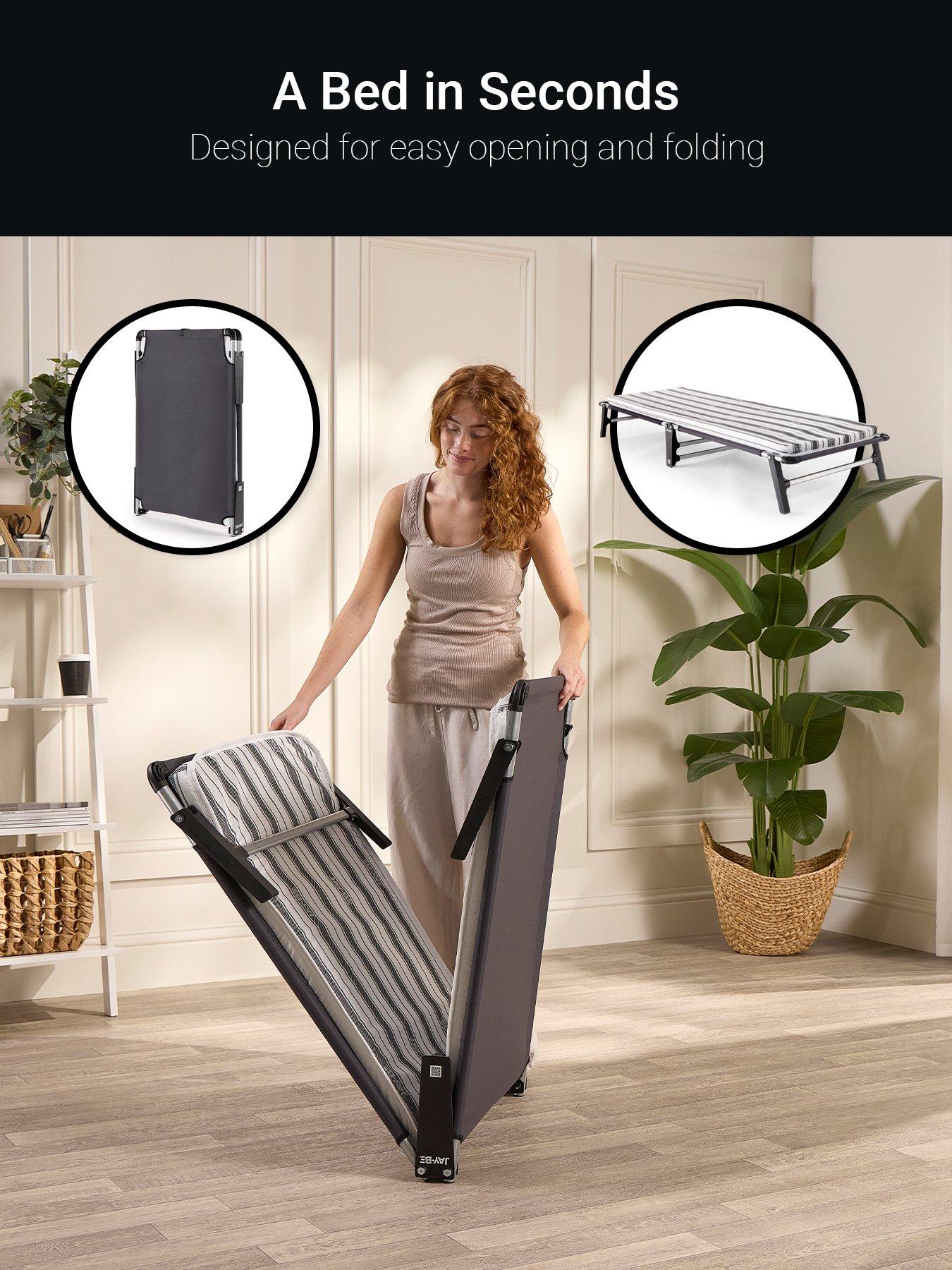  image of jaybe-me70-mobile-folding-bed-with-comfort-mattress-single
