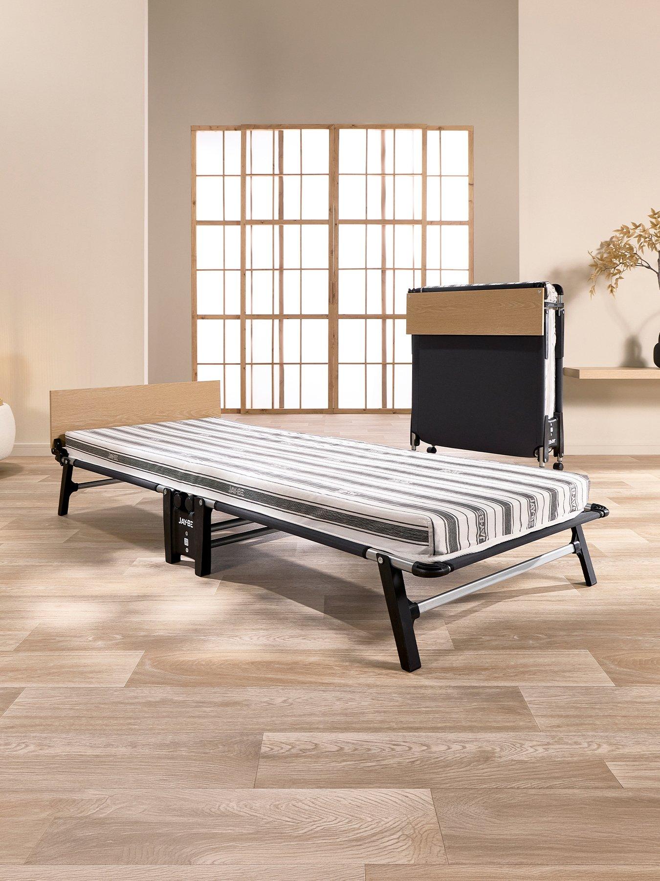 Jaybe QE80 Quick Folding Bed with Comfort Mattress, Single