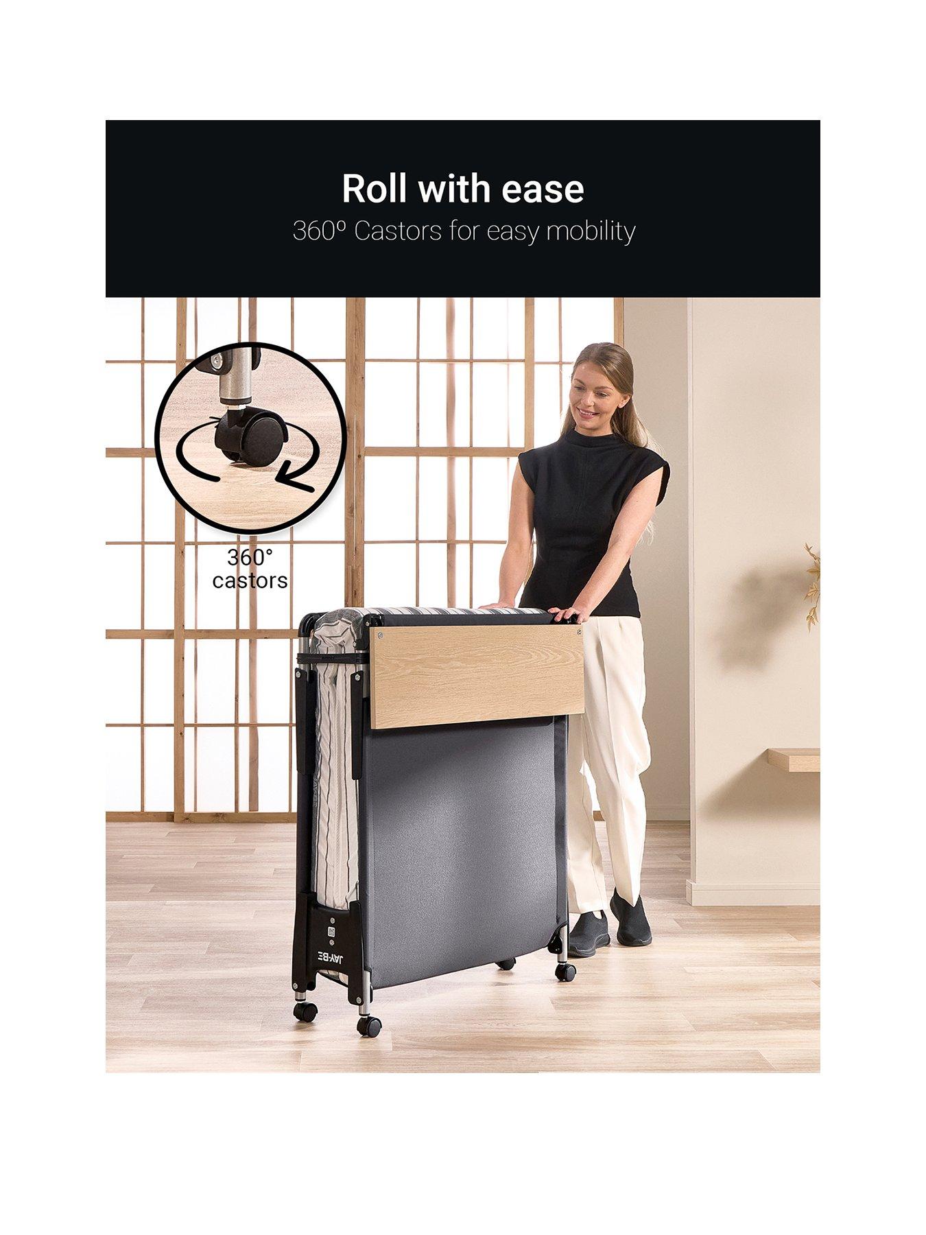  image of jaybe-jay-be-qe80-quick-folding-bed-with-comfort-mattress-single