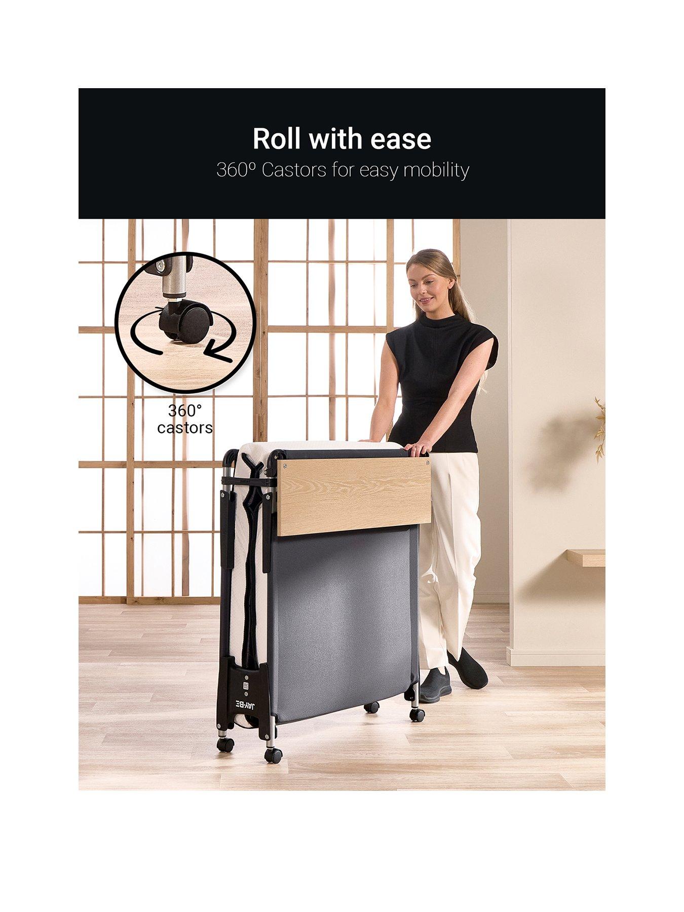  image of jaybe-jay-be-qm80-quick-folding-bed-with-memory-mattress-single