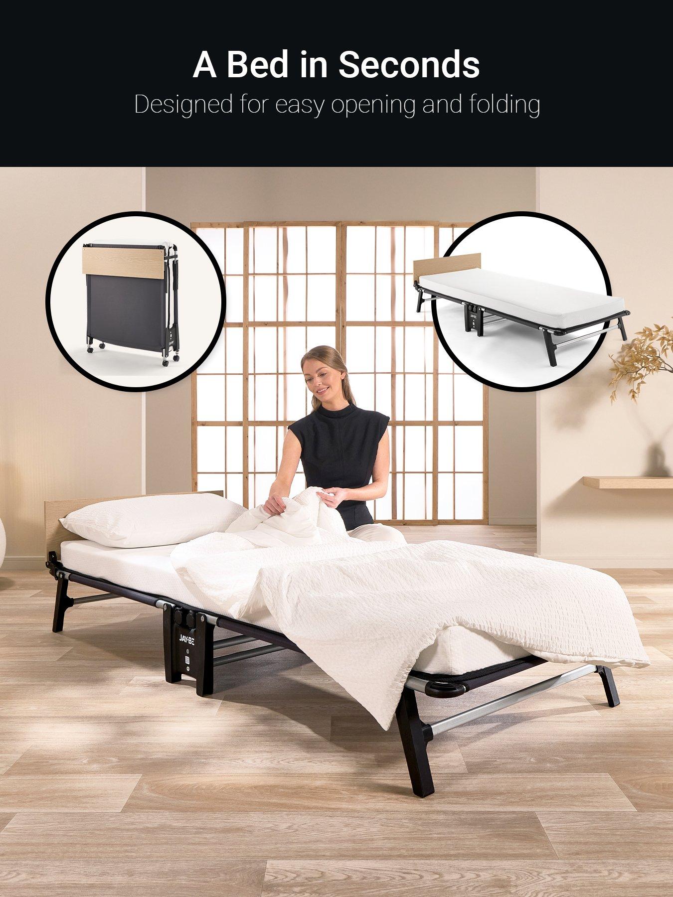  image of jaybe-jay-be-qm80-quick-folding-bed-with-memory-mattress-single