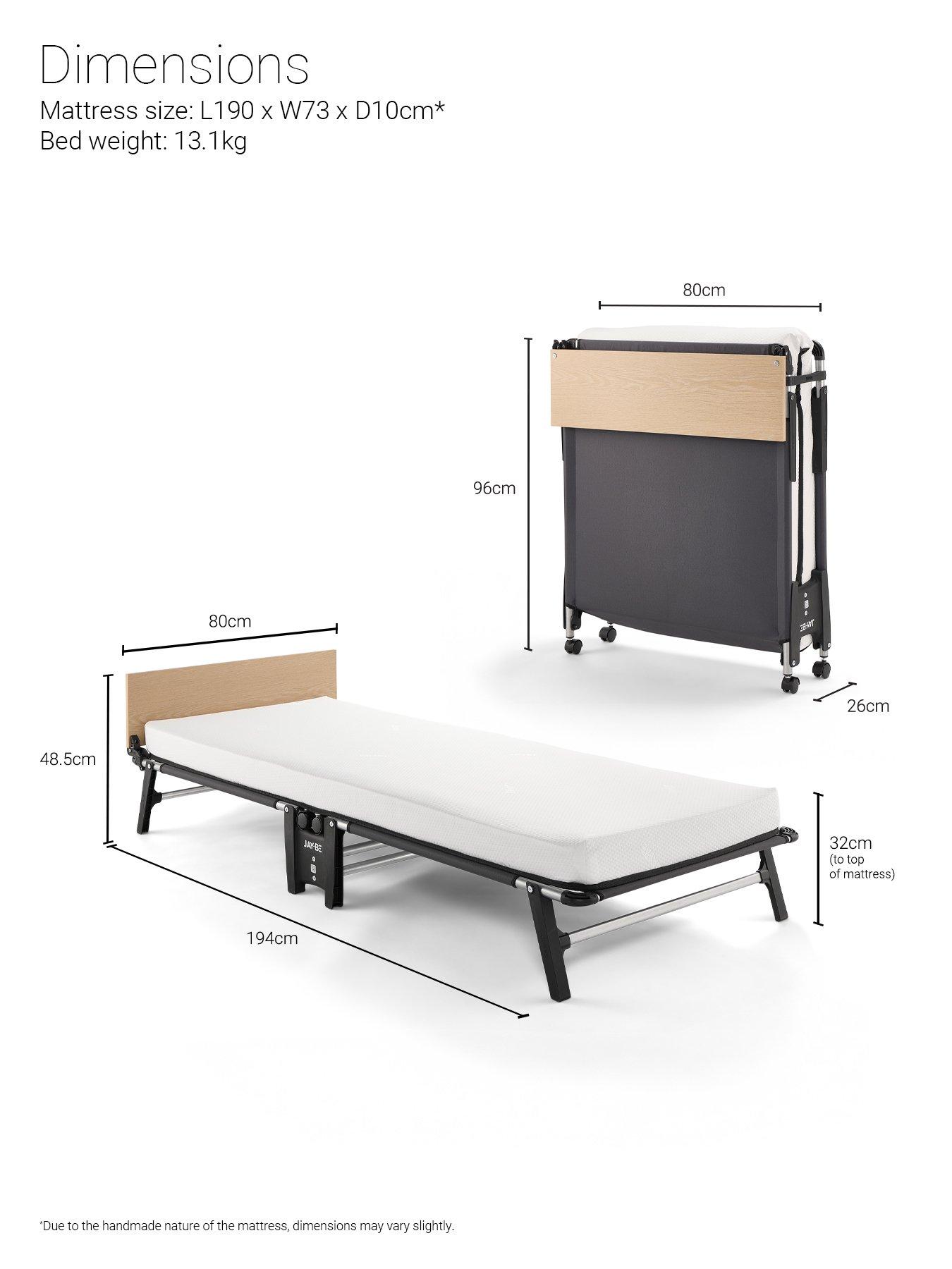Image 7 of 8 of Jaybe QM80 Quick Folding Bed with Memory Mattress, Single