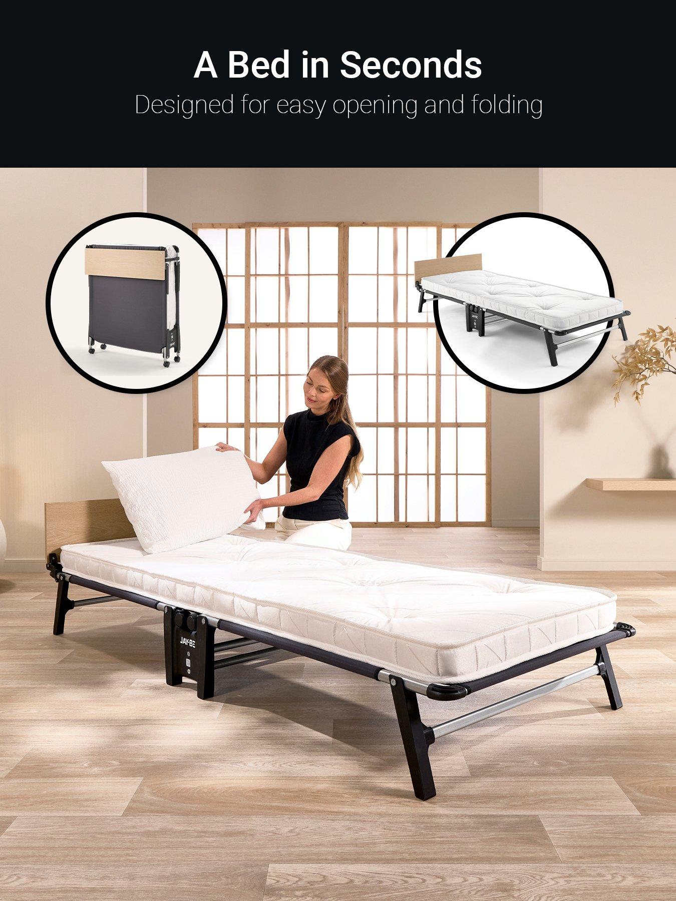  image of jaybe-jay-be-qp80-quick-folding-bed-with-pocket-sprung-mattress-single