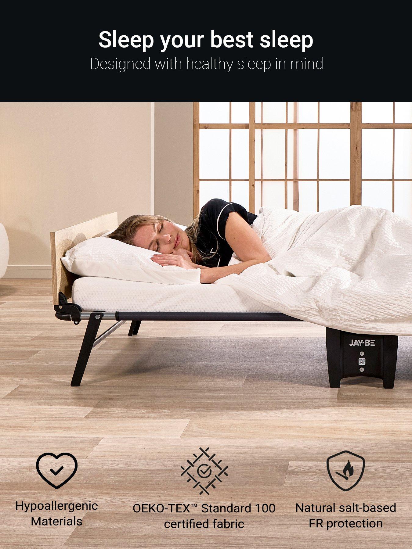  image of jaybe-jay-be-qp80-quick-folding-bed-with-pocket-sprung-mattress-single