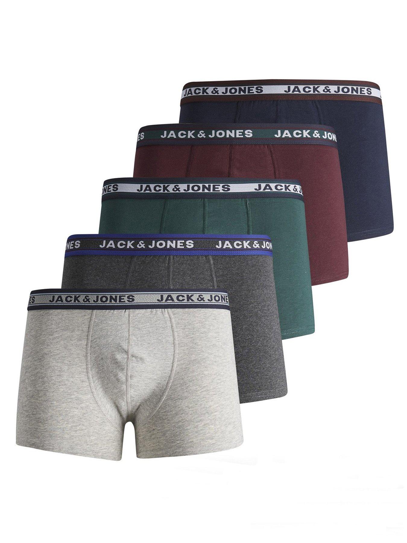 Jack & Jones Junior Boys Oliver 5 Pack Trunks - Multi