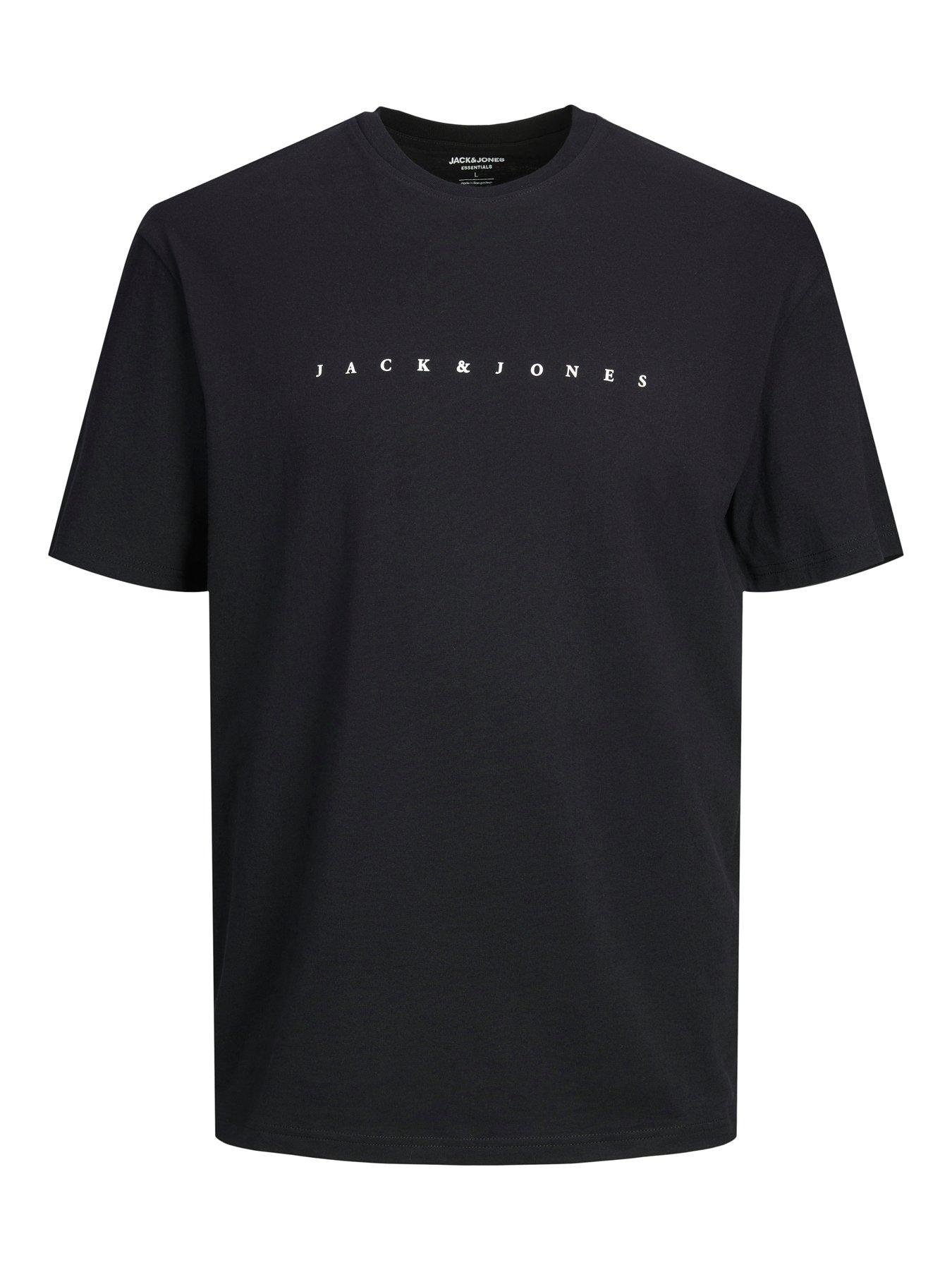 Image 7 of 7 of Jack & Jones Junior Boys Star Short Sleeve Tshirt - Black