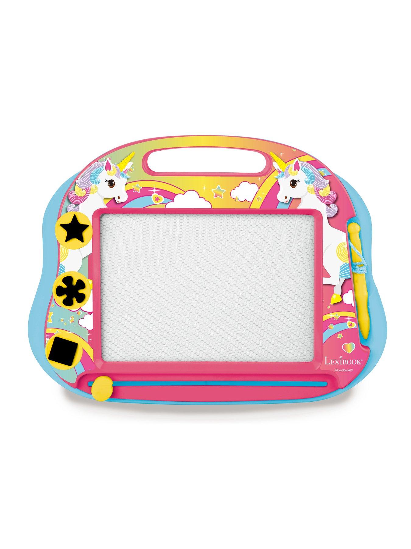 Image 2 of 6 of Lexibook Unicorn Magnetic Multicolor Drawing Board with accessories A5 Format