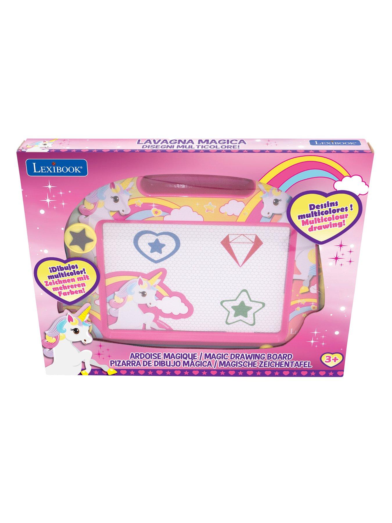 Image 4 of 6 of Lexibook Unicorn Magnetic Multicolor Drawing Board with accessories A5 Format