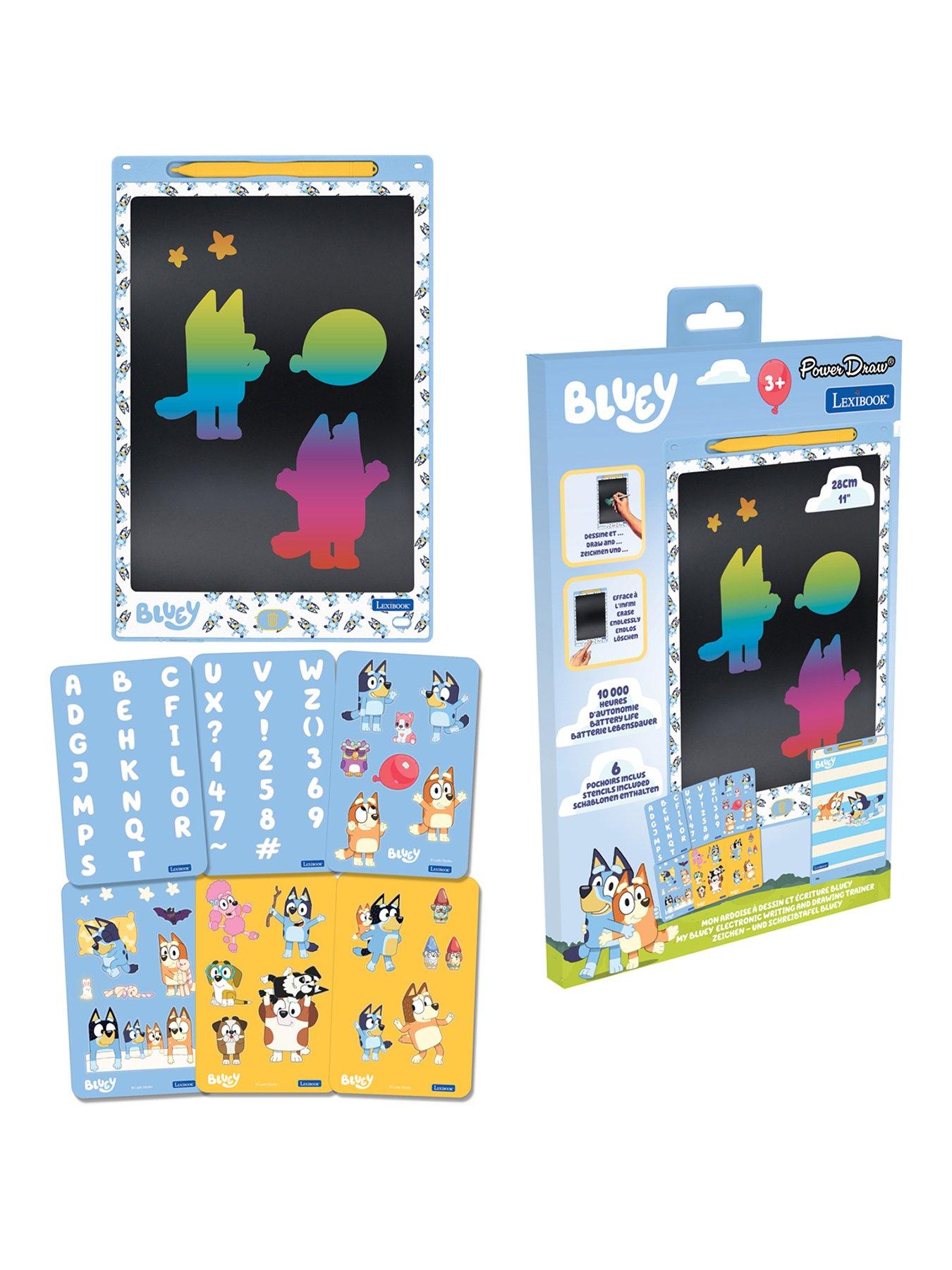  image of bluey-bluey-11-multicolor-learning-drawing-e-ink-tablet-with-stencils