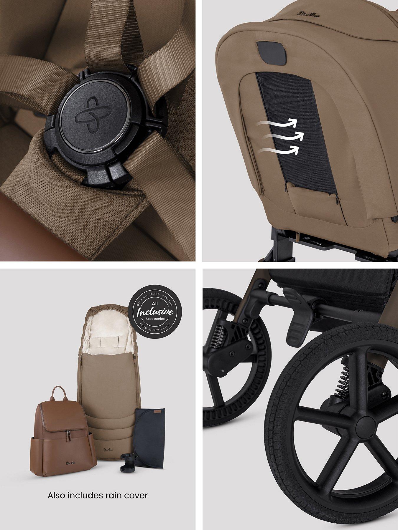 Image 6 of 8 of Silver Cross Breez Family Travel System Pushchair Bundle - Maple