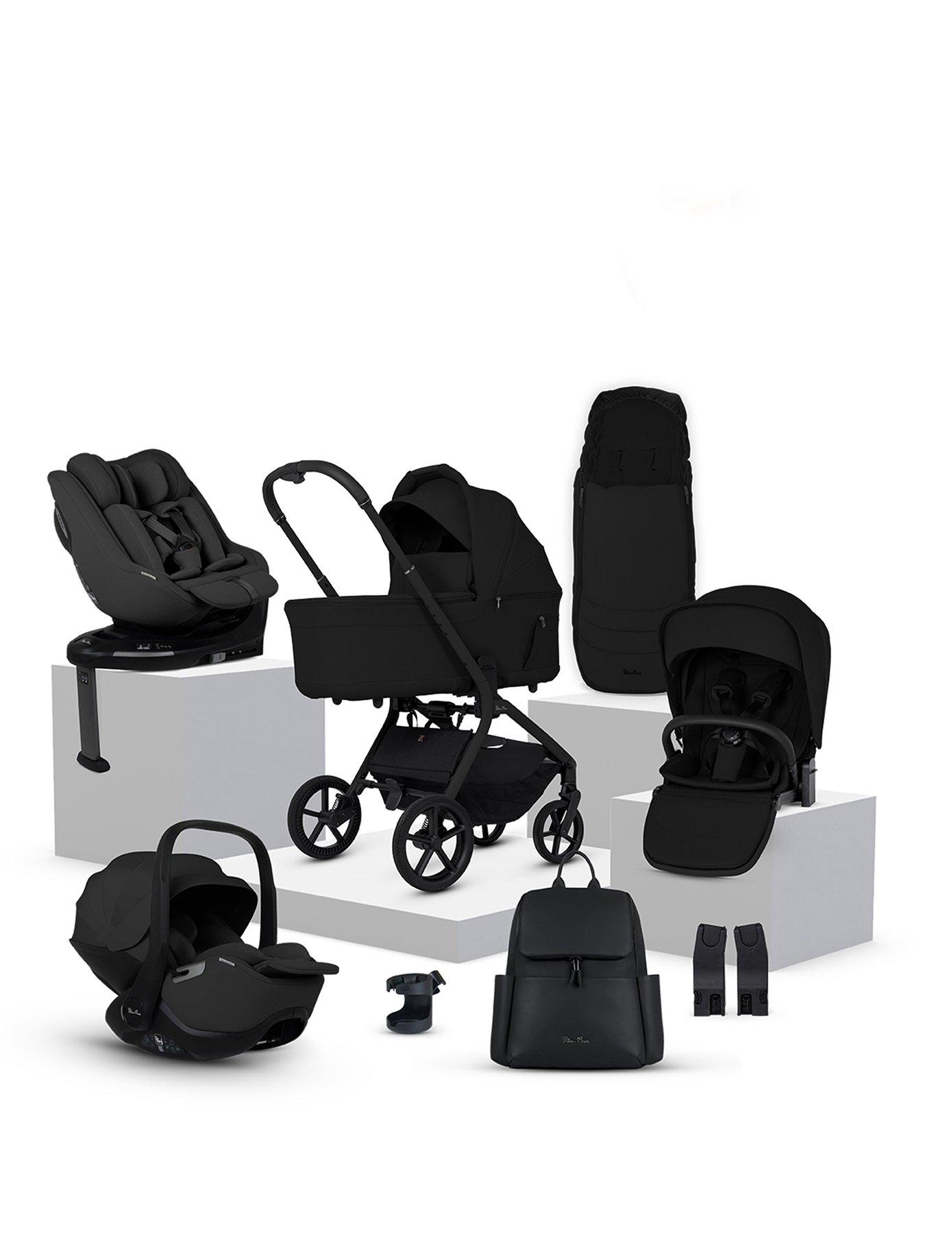 Silver Cross Breez Family Travel System Pushchair Bundle - Onyx