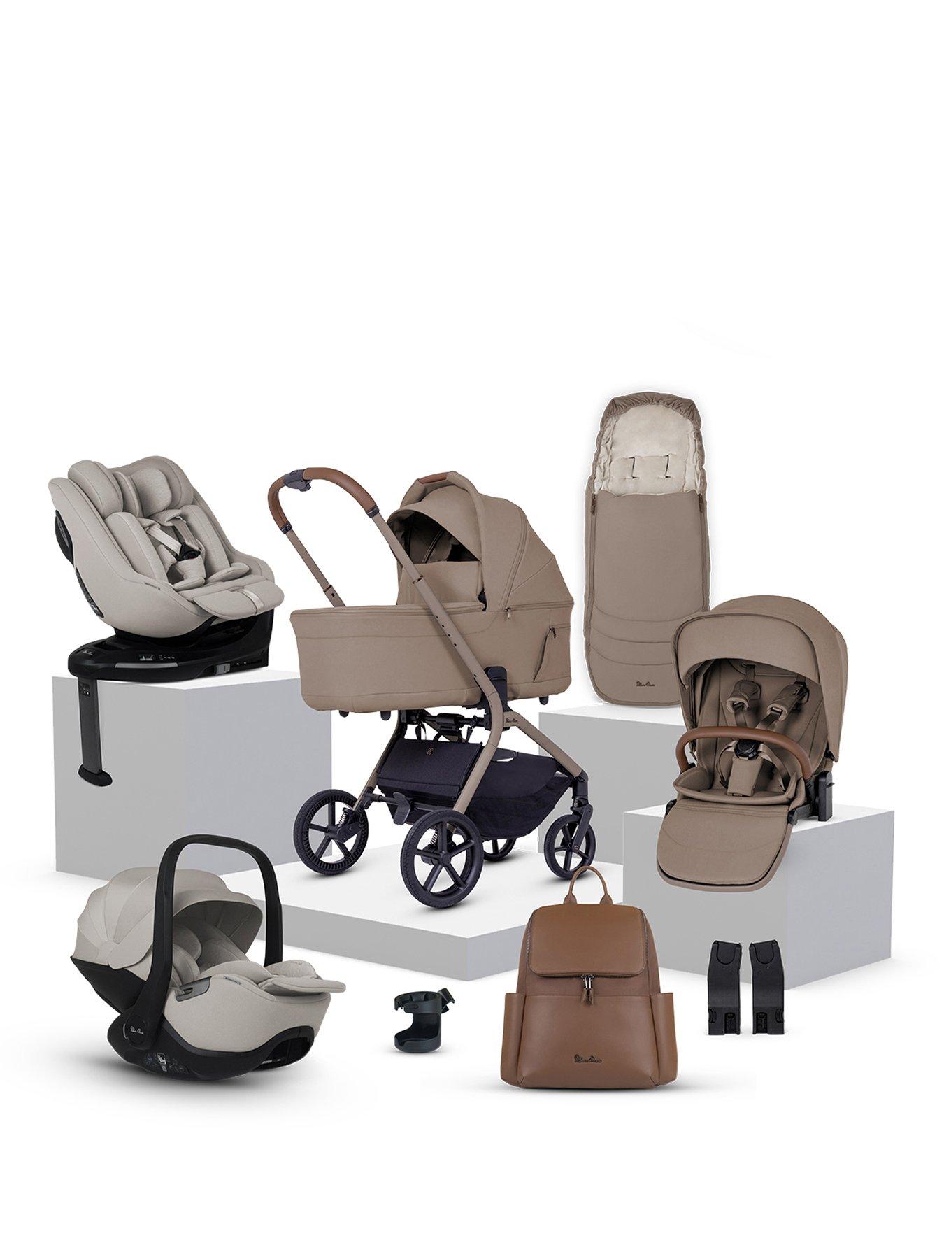 Silver Cross Breez Family Travel System Pushchair Bundle - Champagne