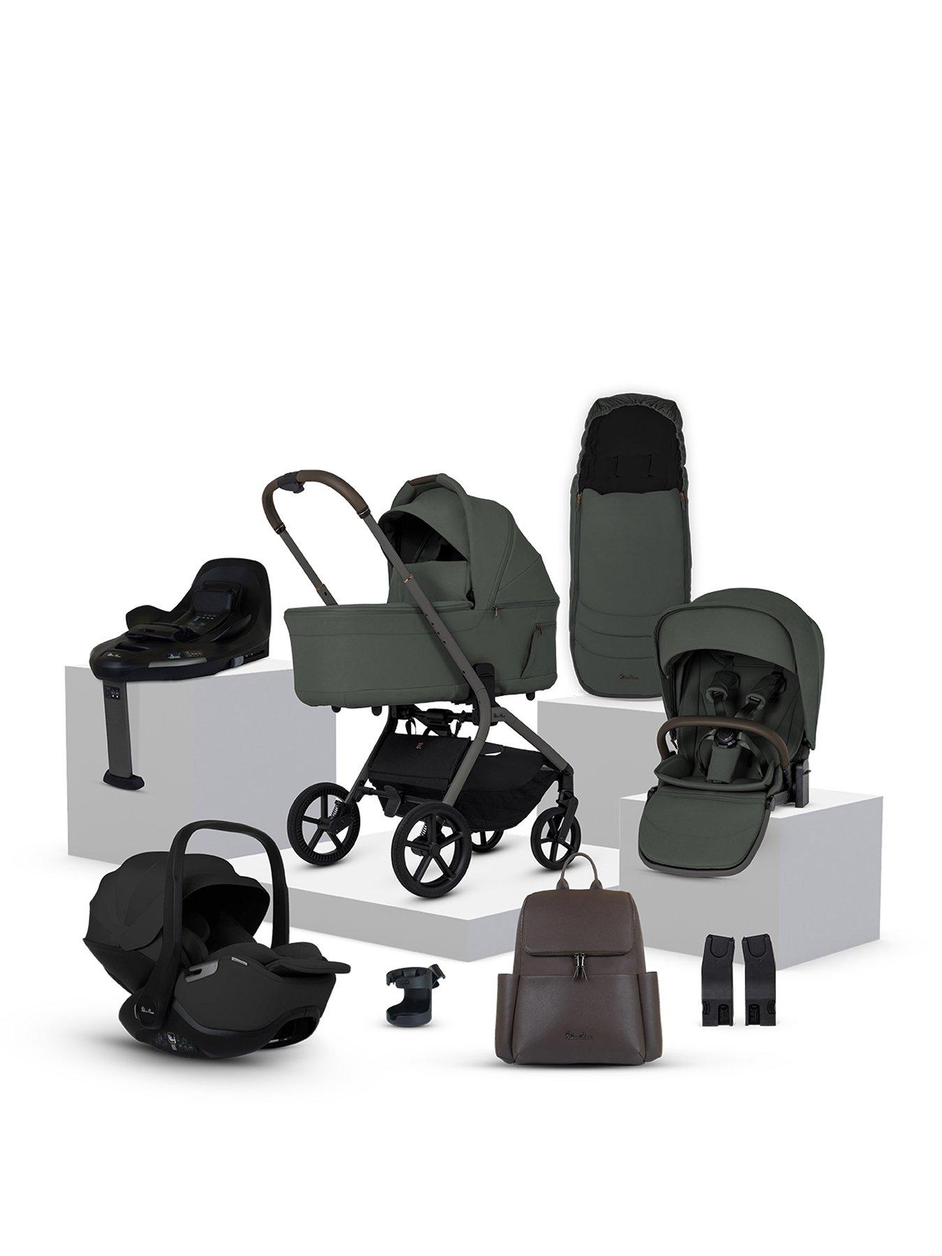  image of silver-cross-breez-infant-carrier-bundle-pewter