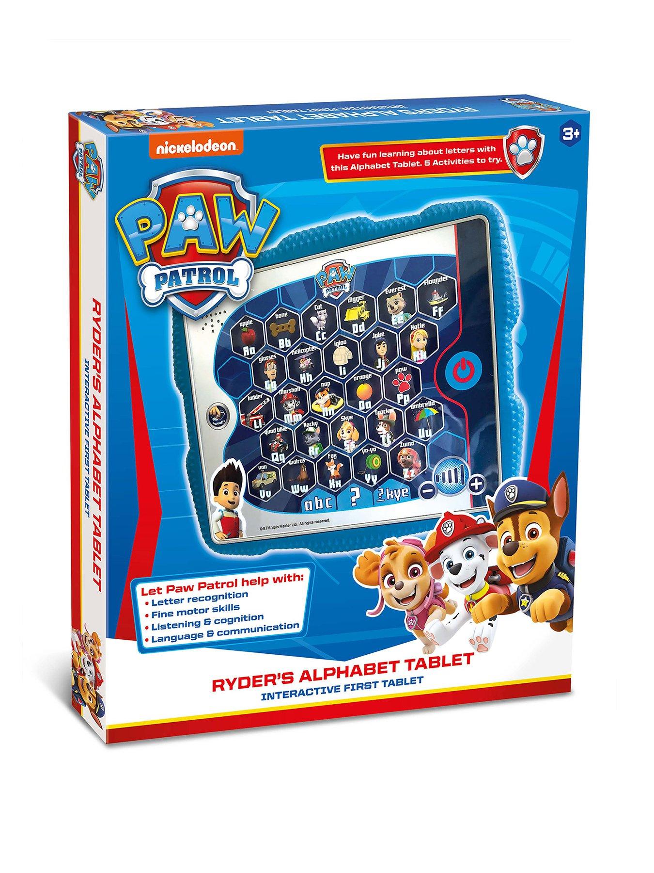  image of paw-patrol-ryders-alphabet-tablet