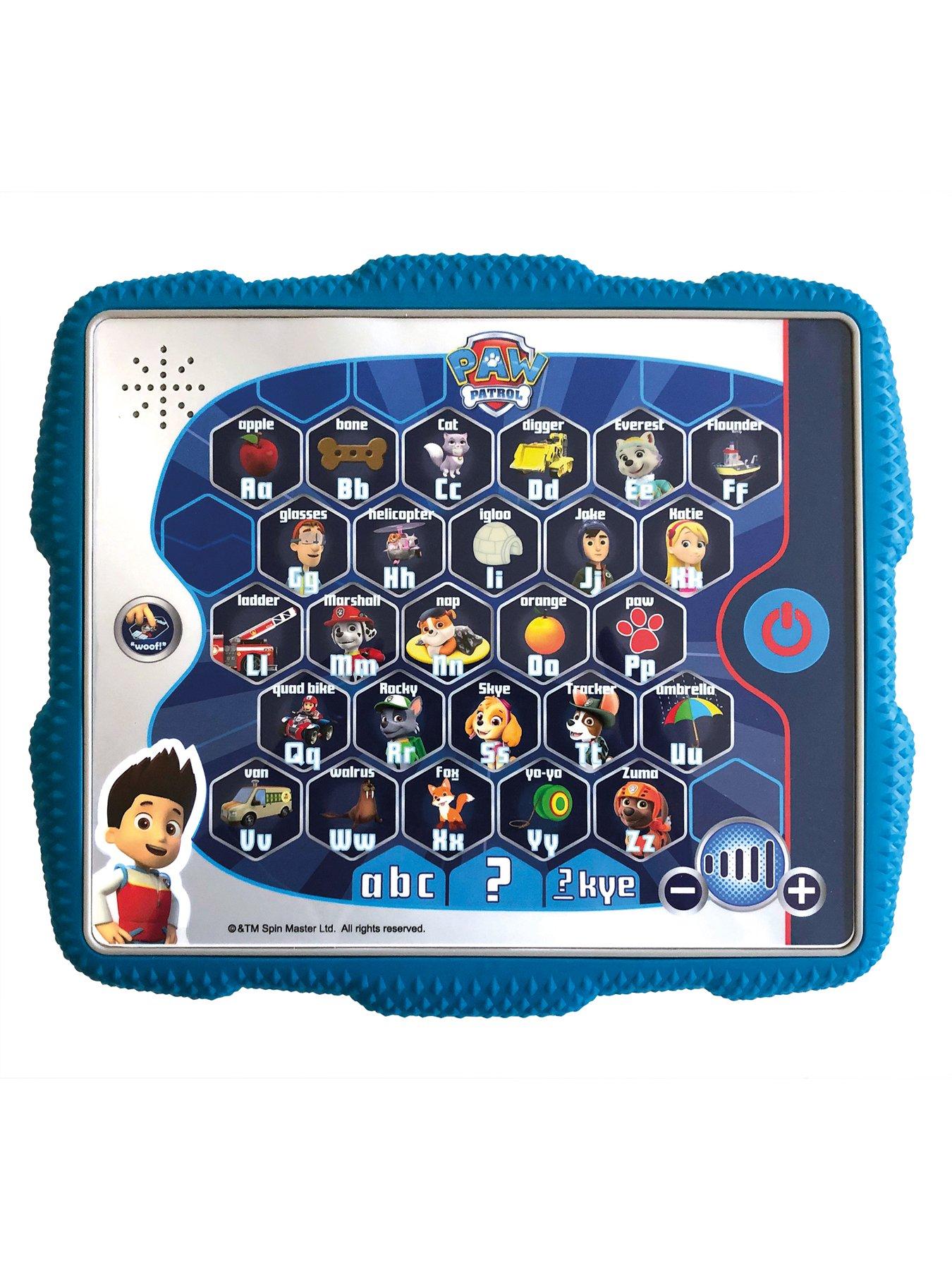  image of paw-patrol-ryders-alphabet-tablet
