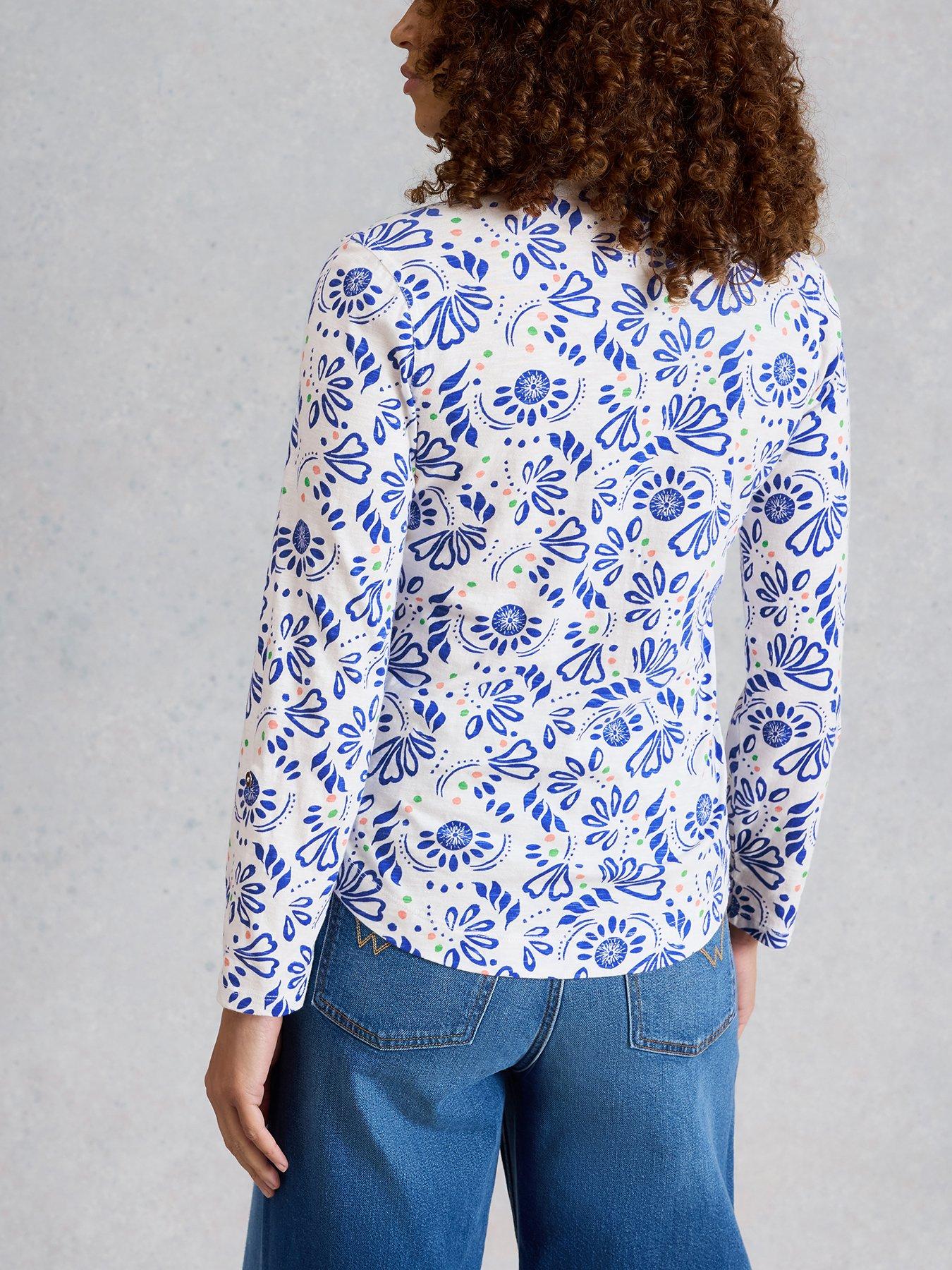 Image 2 of 6 of White Stuff Annie Jersey Shirt - White