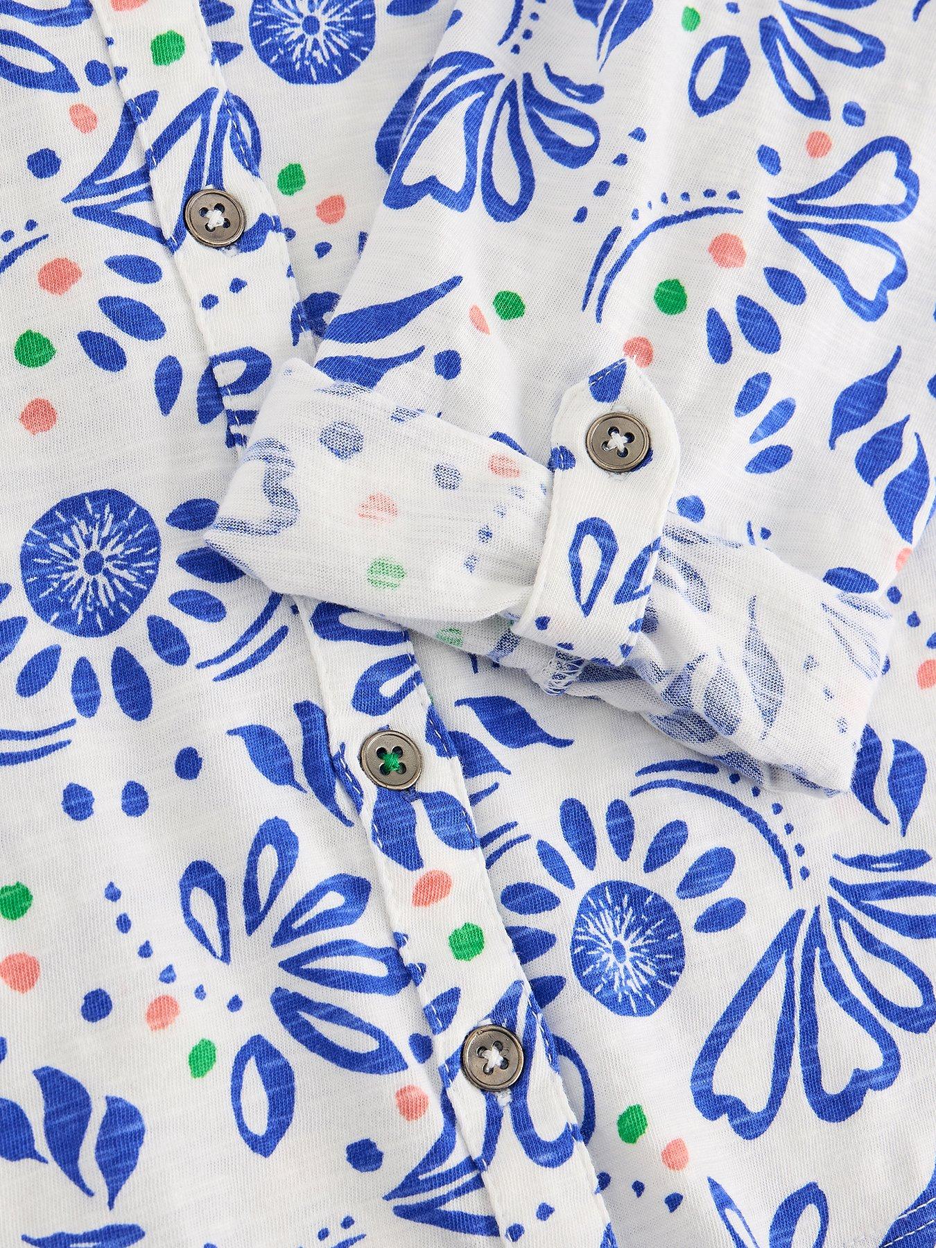 Image 6 of 6 of White Stuff Annie Jersey Shirt - White