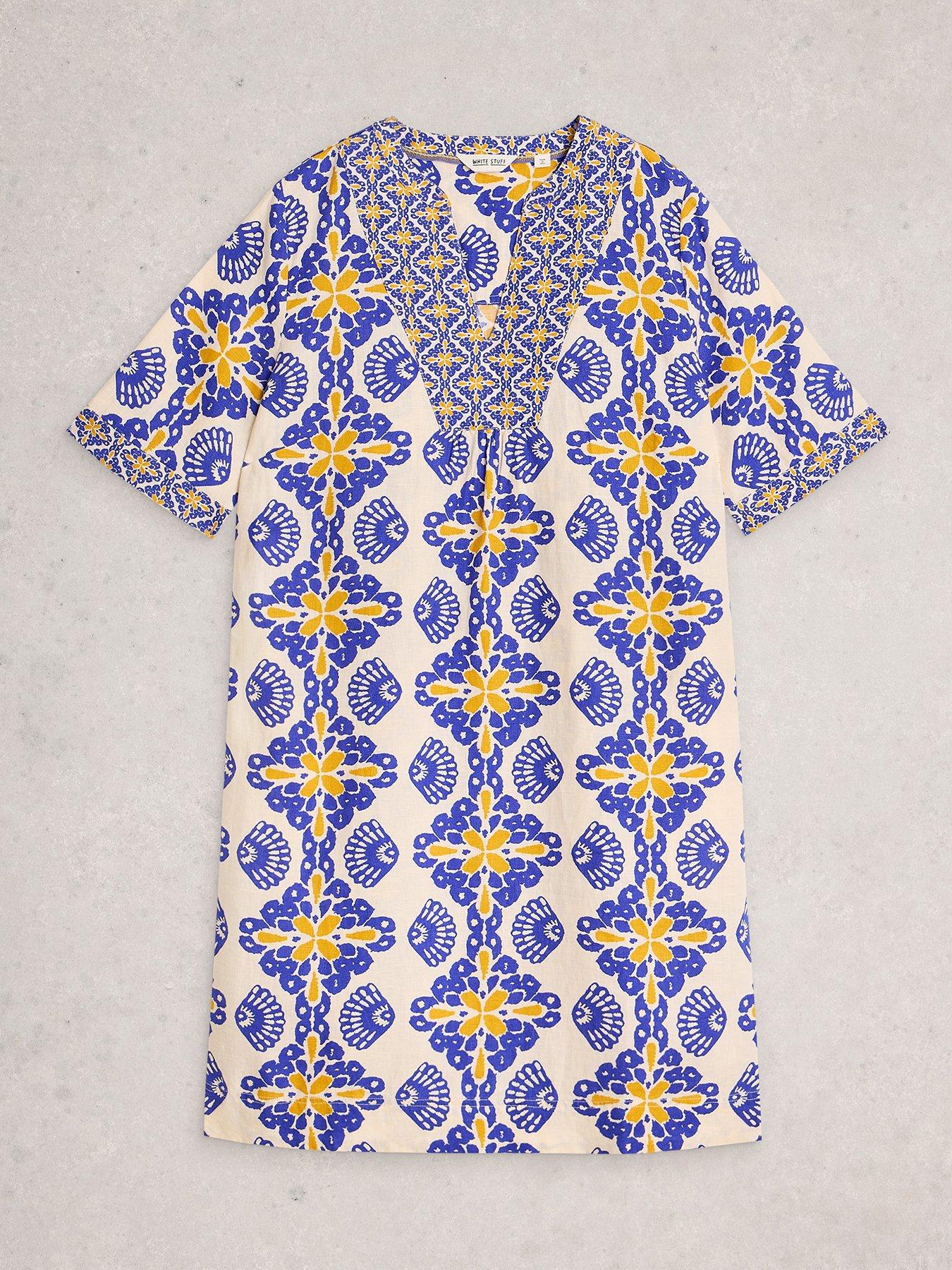Image 5 of 6 of White Stuff Ash Linen Dress - Beige