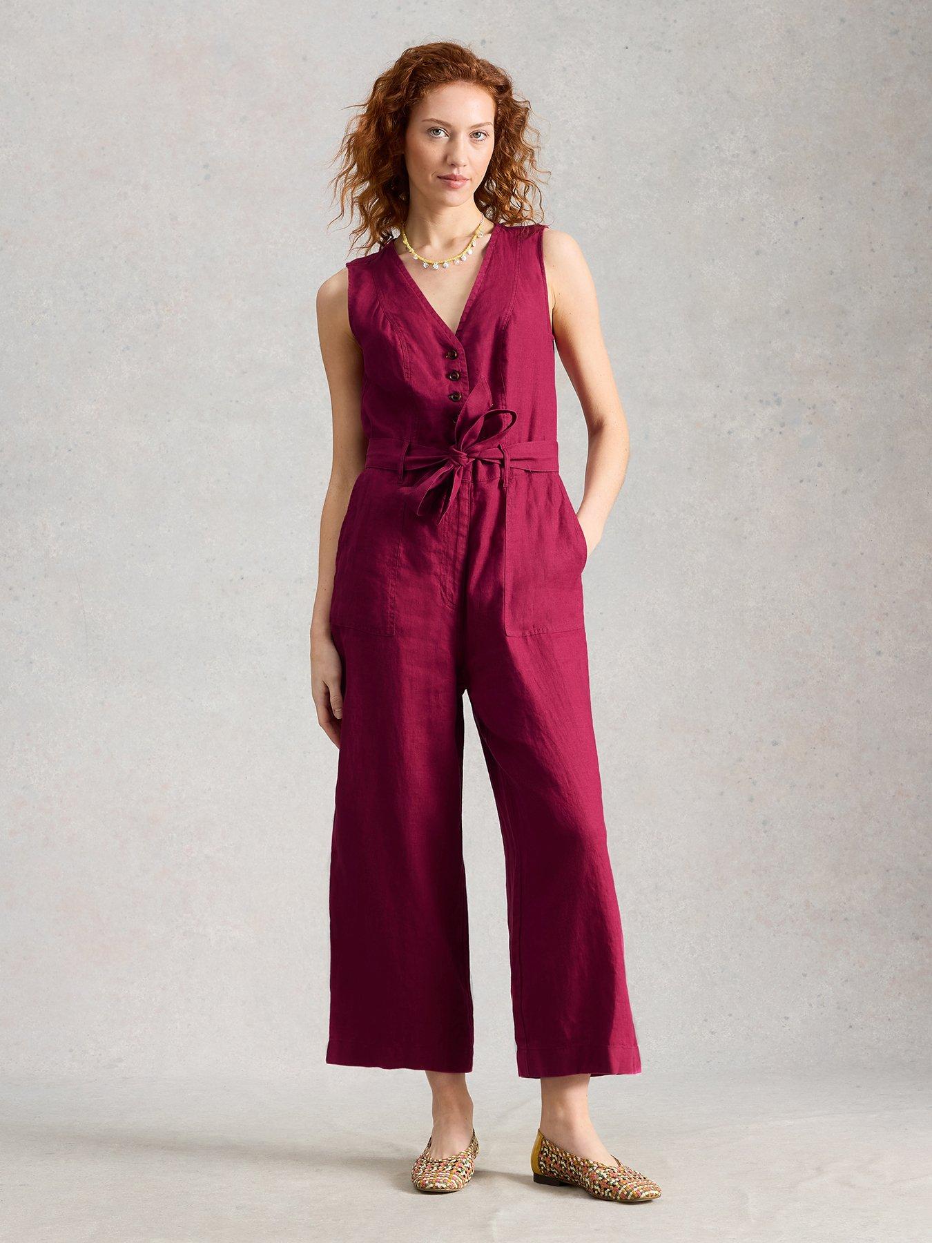 front image of white-stuff-betty-linen-jumpsuit