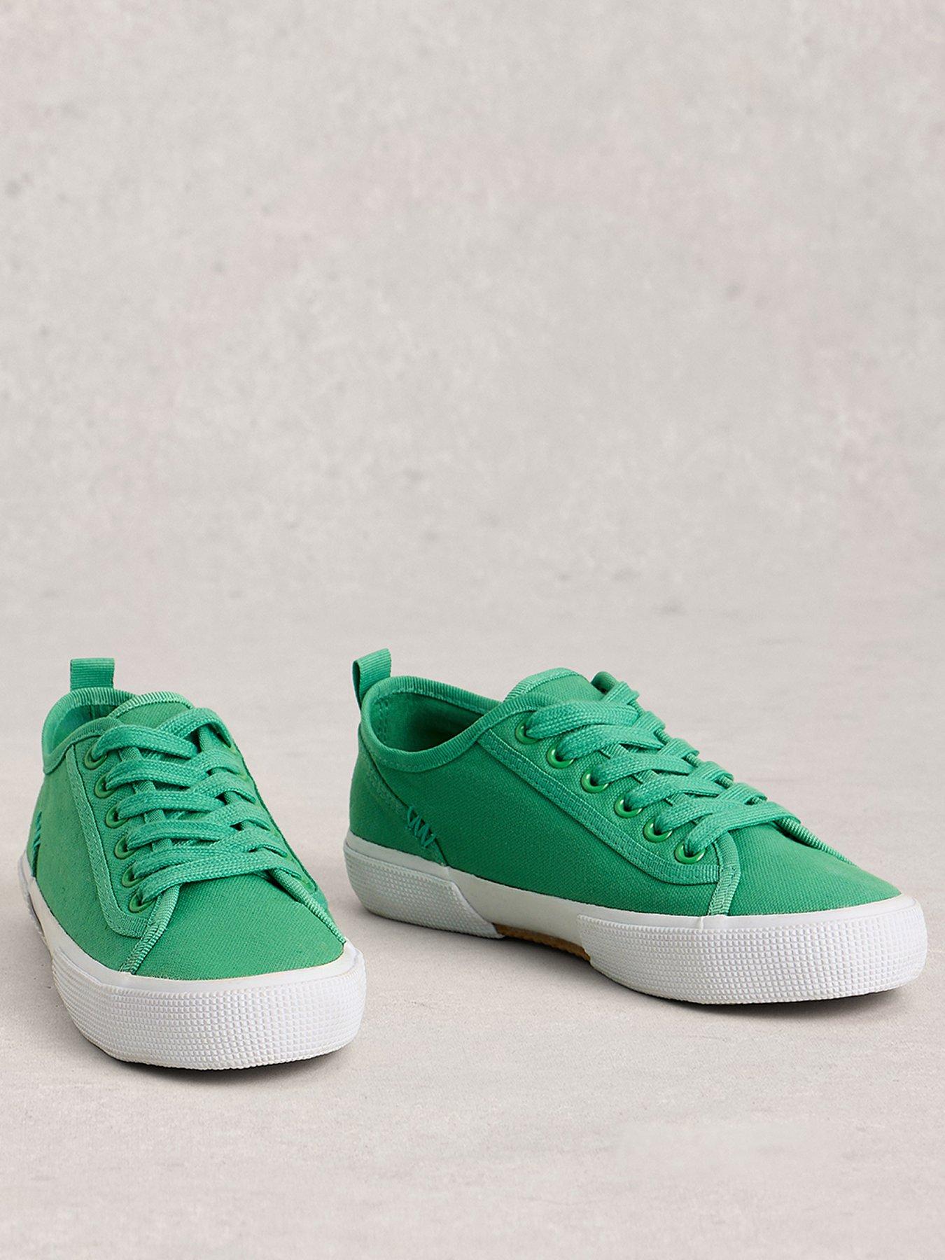 Image 2 of 4 of White Stuff Pippa Canvas Lace Up Trainer