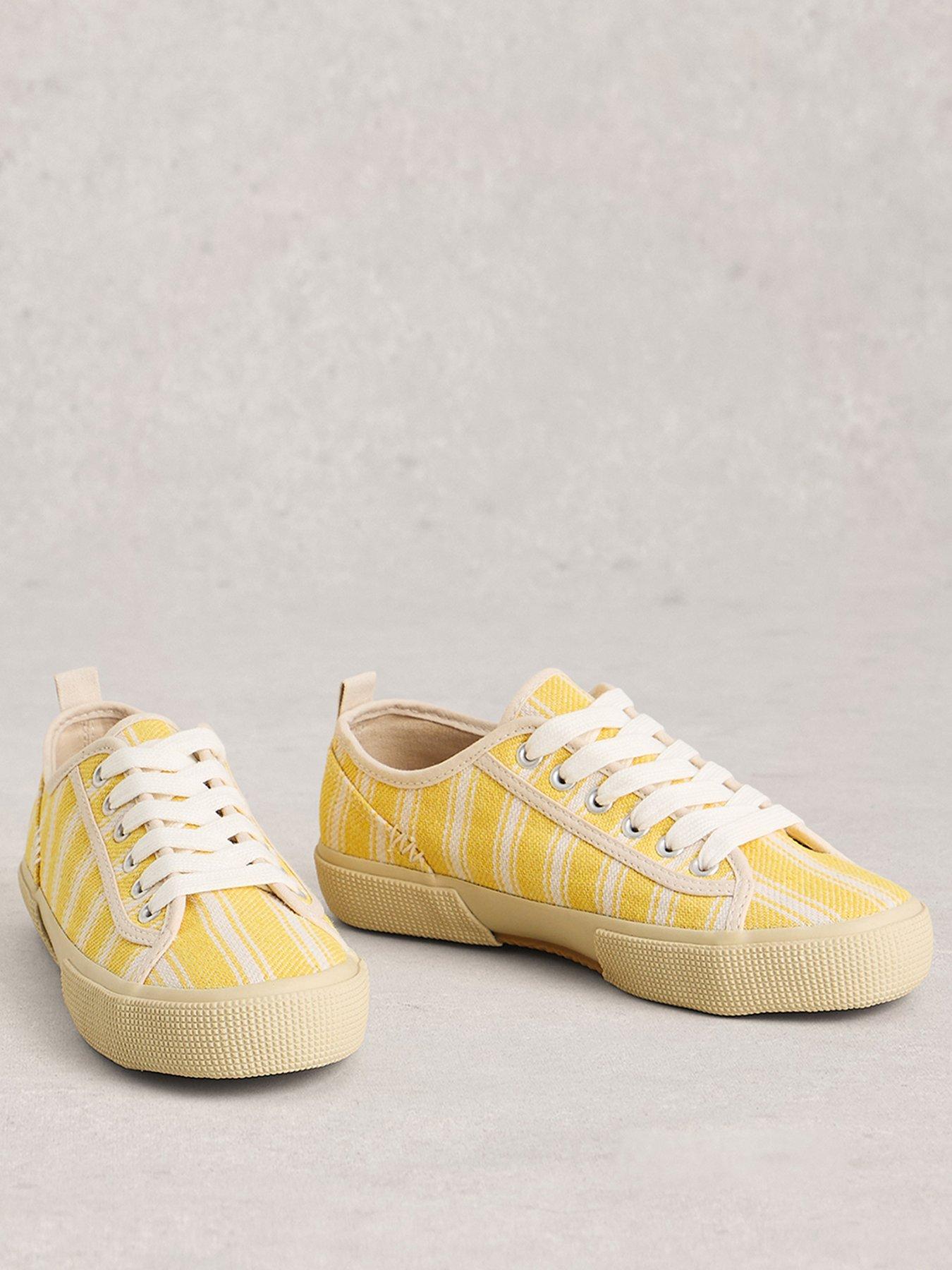 Image 2 of 4 of White Stuff Pippa Canvas Lace Up Trainer